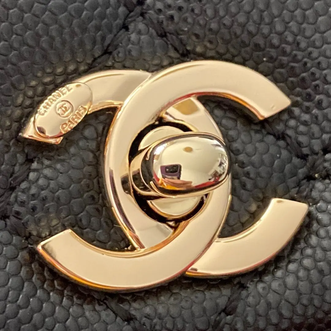 Chanel Style Black Leather Top Handle Bag Bags Top Handle Bag detail image 3 from source 764358
