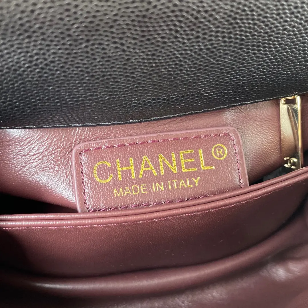Chanel Style Black Leather Top Handle Bag Bags Top Handle Bag detail image 8 from source 764358
