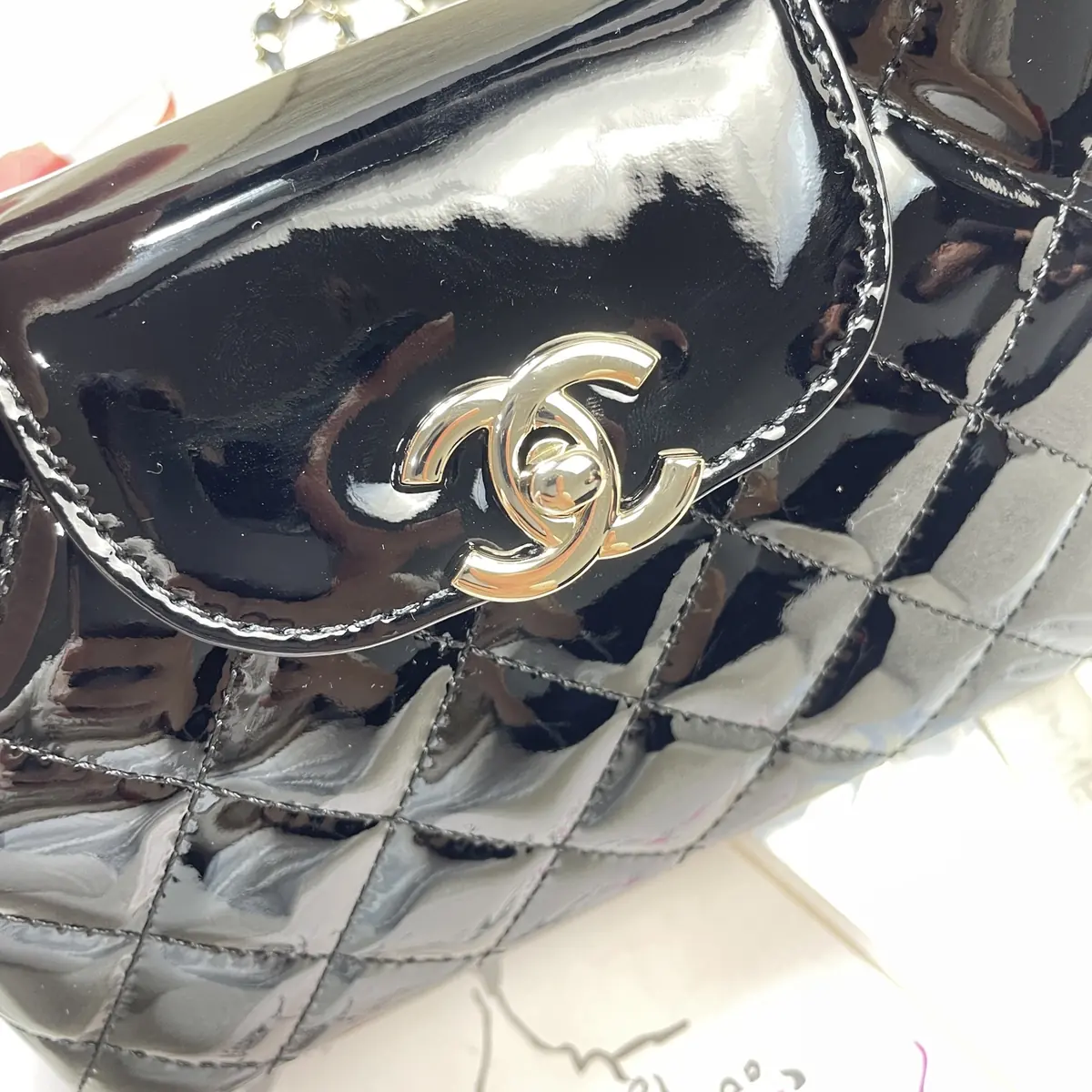 Chanel Style Black Leather Top Handle Bag Lookbook Reference image 6