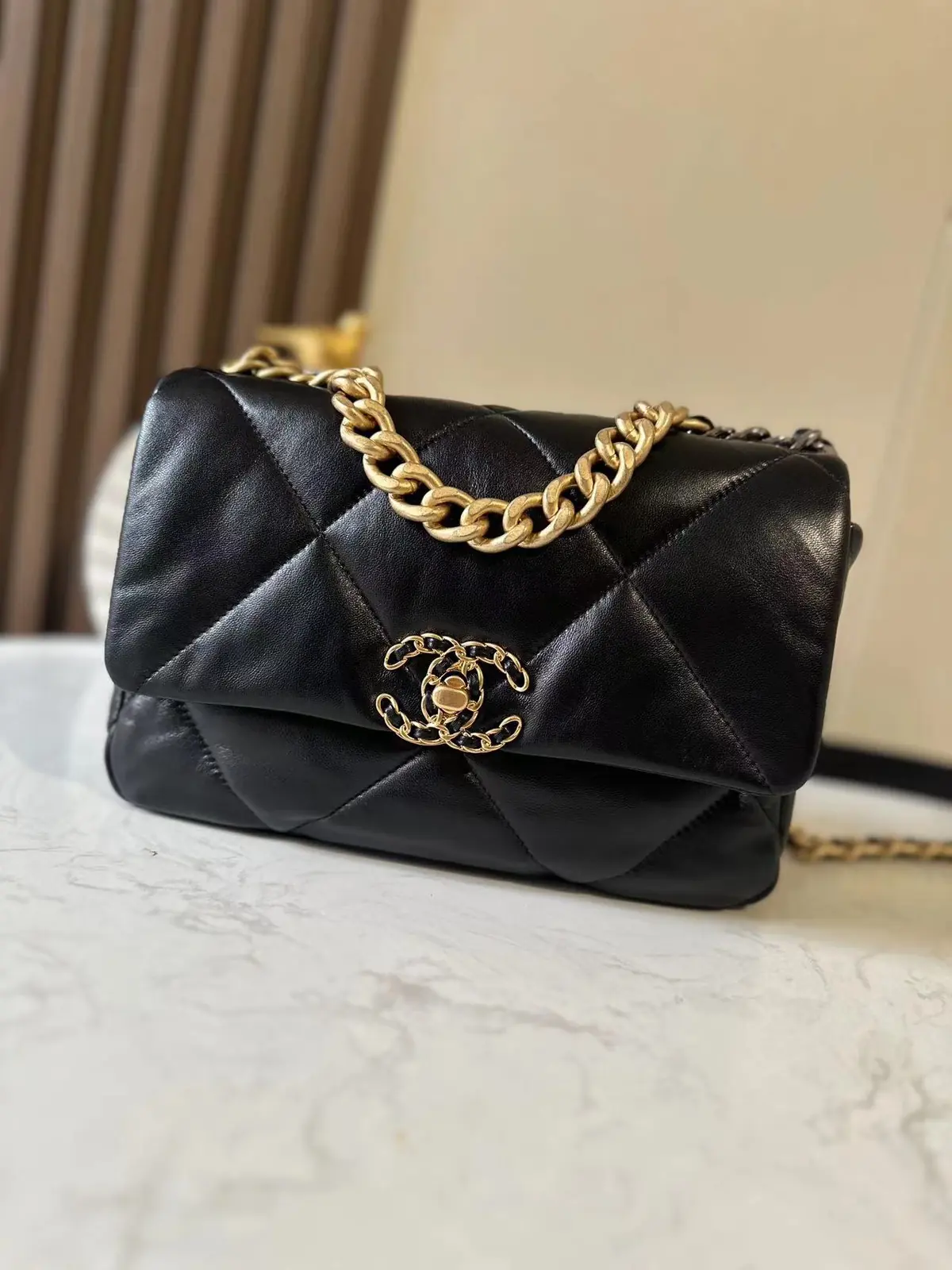 Chanel Style Black Leather Top Handle Bag Lookbook Reference image 1