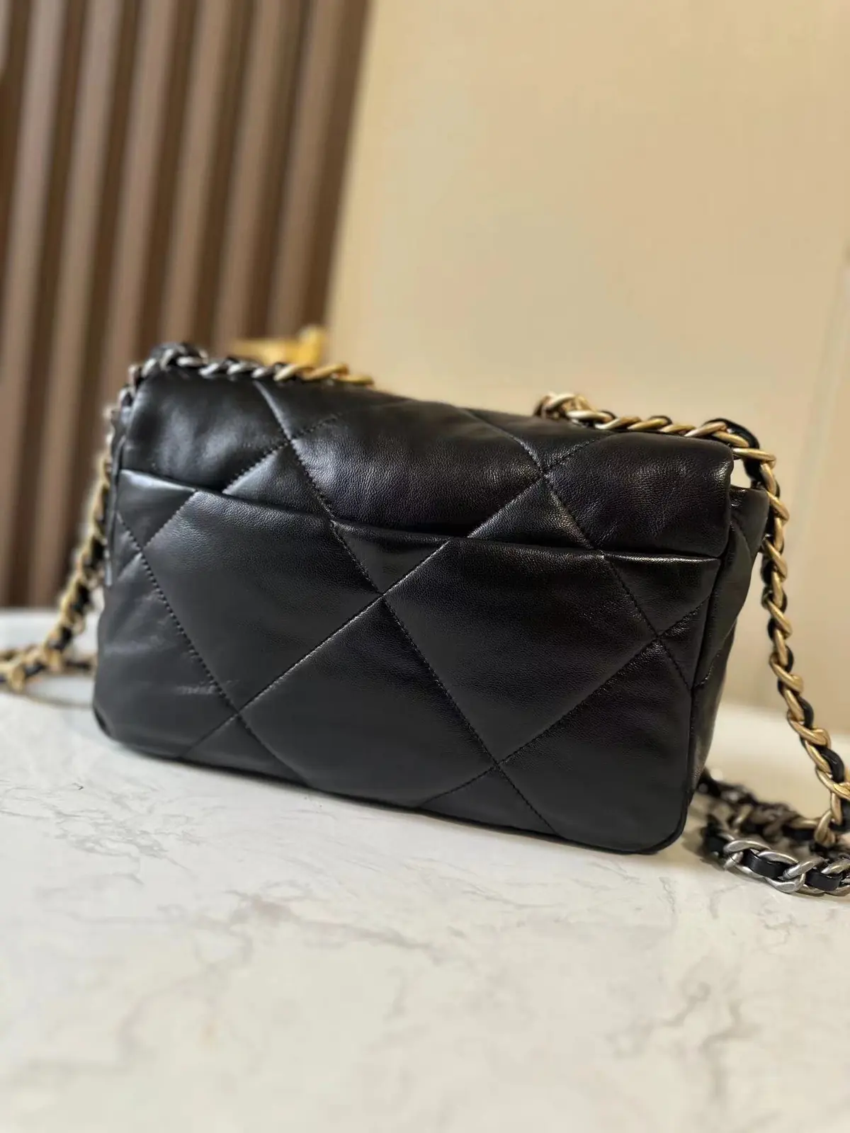Chanel Style Black Leather Top Handle Bag Lookbook Reference image 2