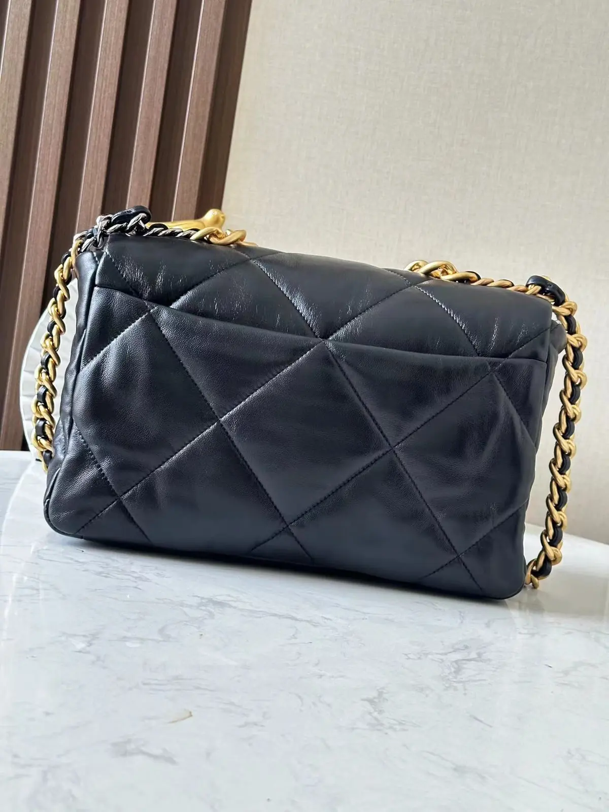 Chanel Style Black Leather Top Handle Bag Lookbook Reference image 2