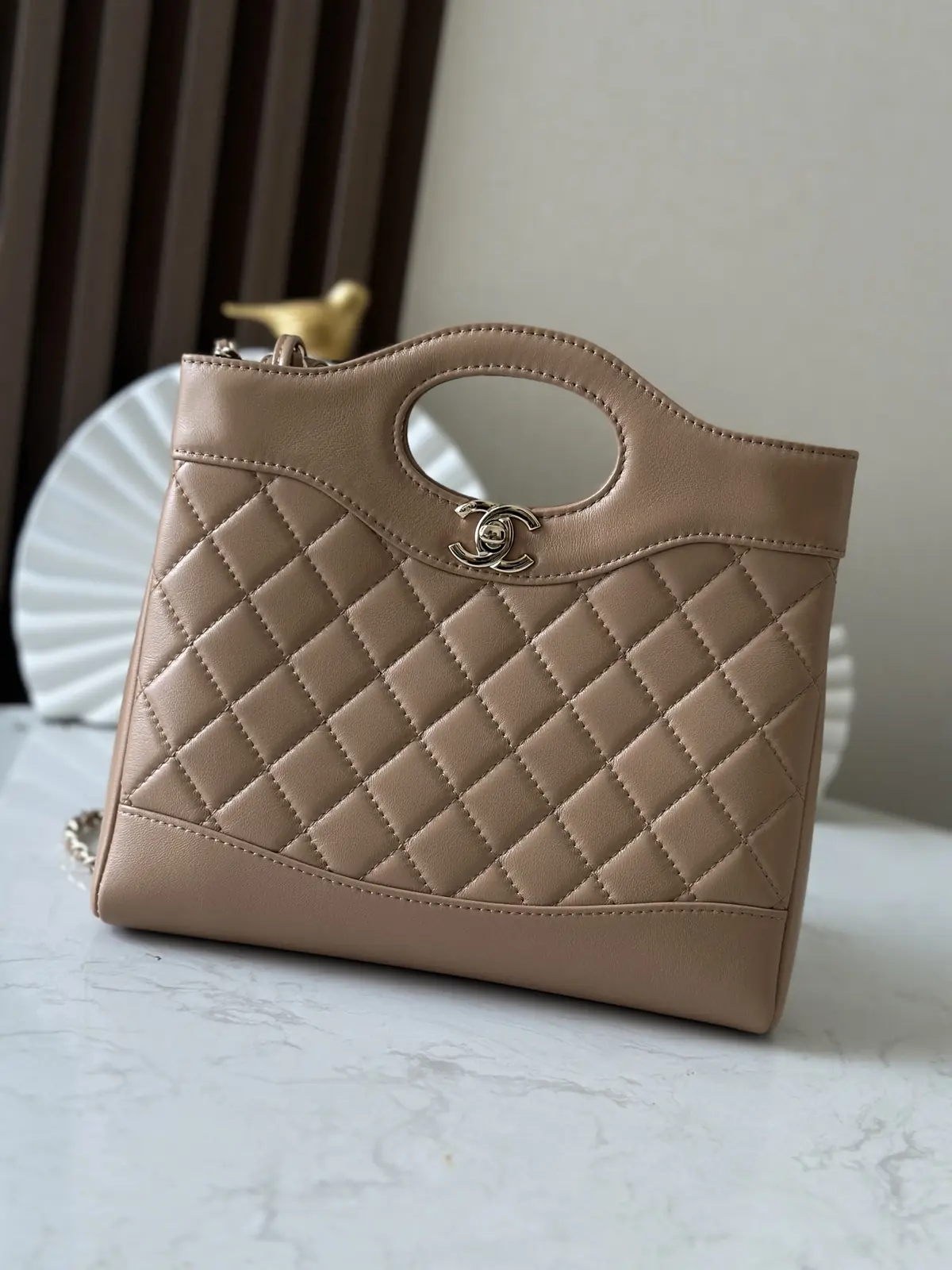 Chanel Style Black Leather Tote Bag Lookbook Reference image 1