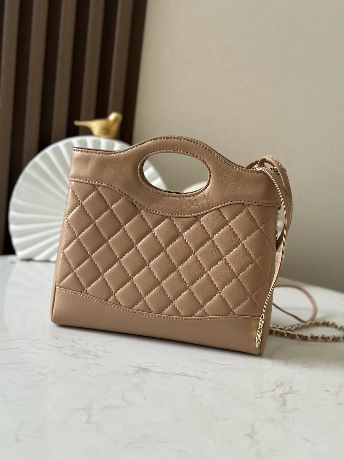 Chanel Style Black Leather Tote Bag Lookbook Reference image 4