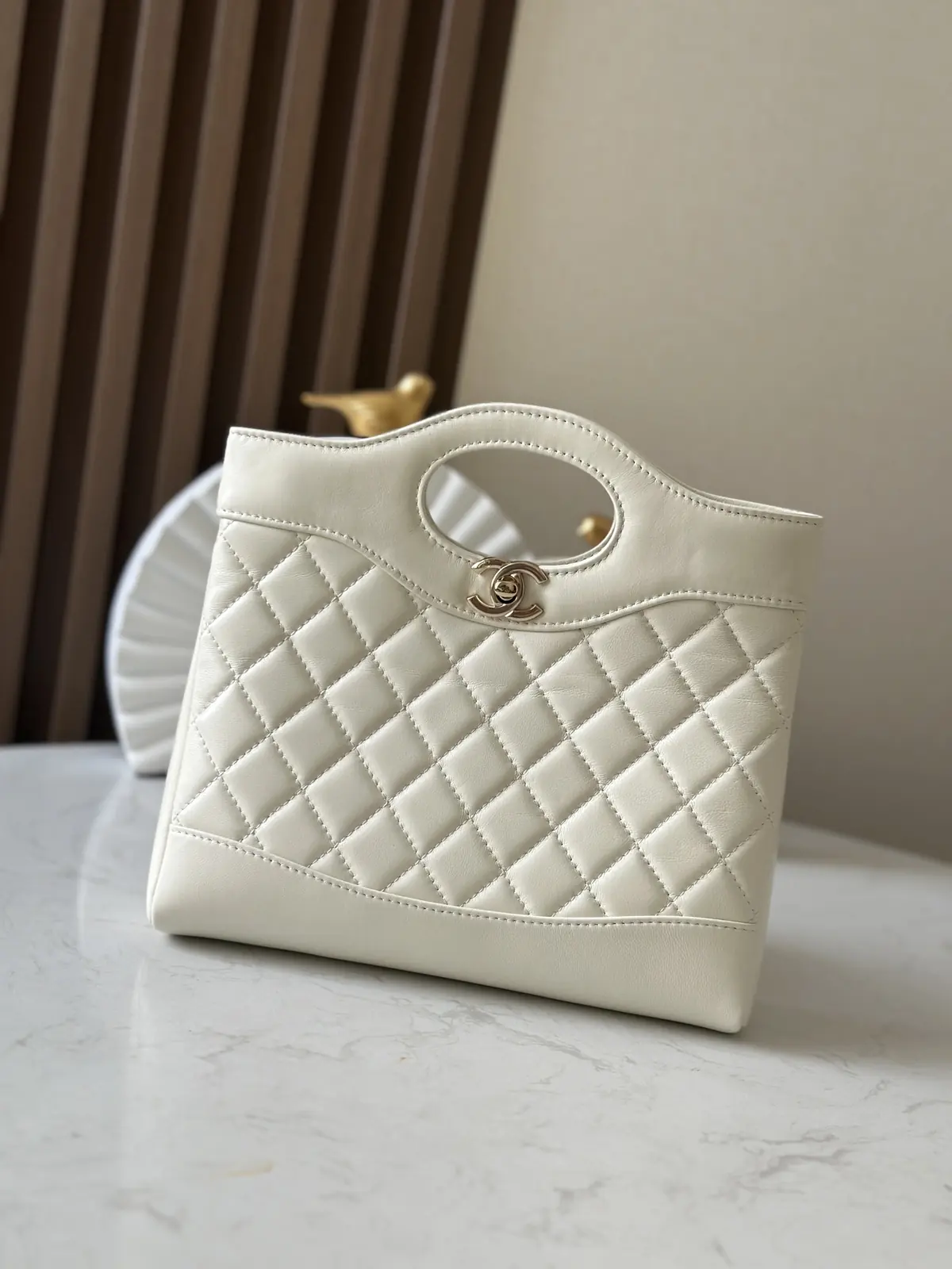 Chanel Style Black Leather Tote Bag Lookbook Reference image 1