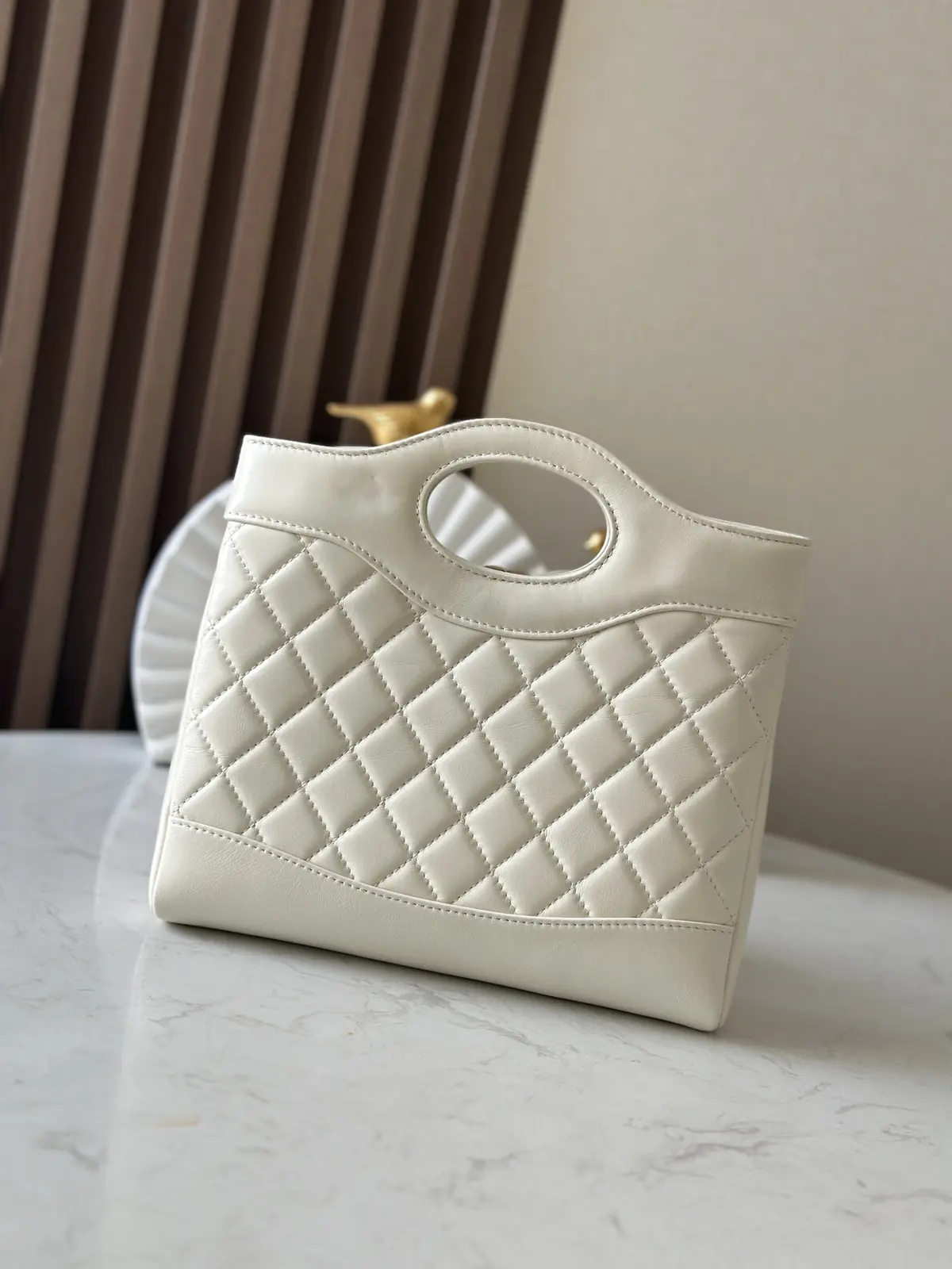 Chanel Style Black Leather Tote Bag Lookbook Reference image 4