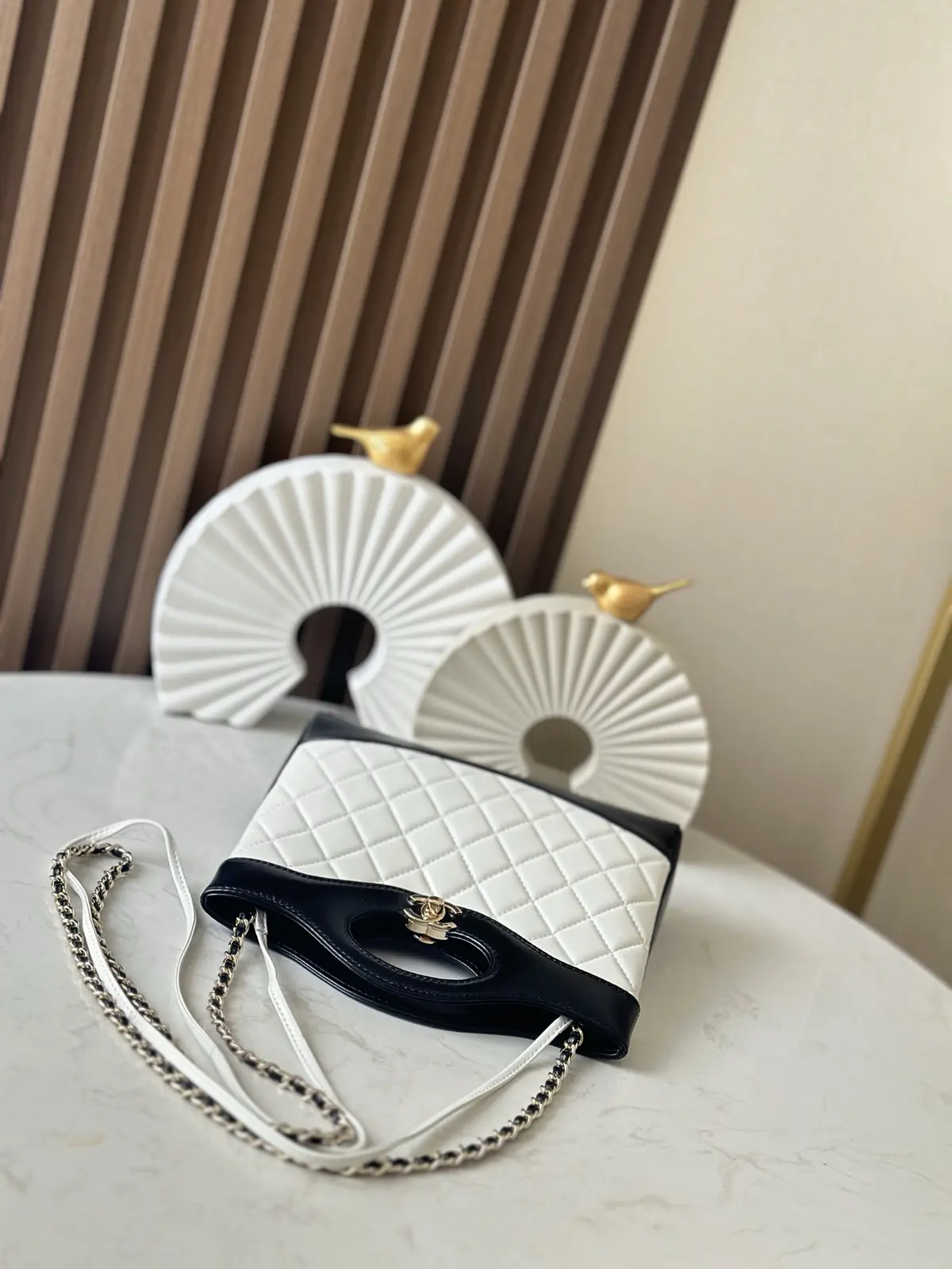 Chanel Style Black Leather Tote Bag Lookbook Reference image 3