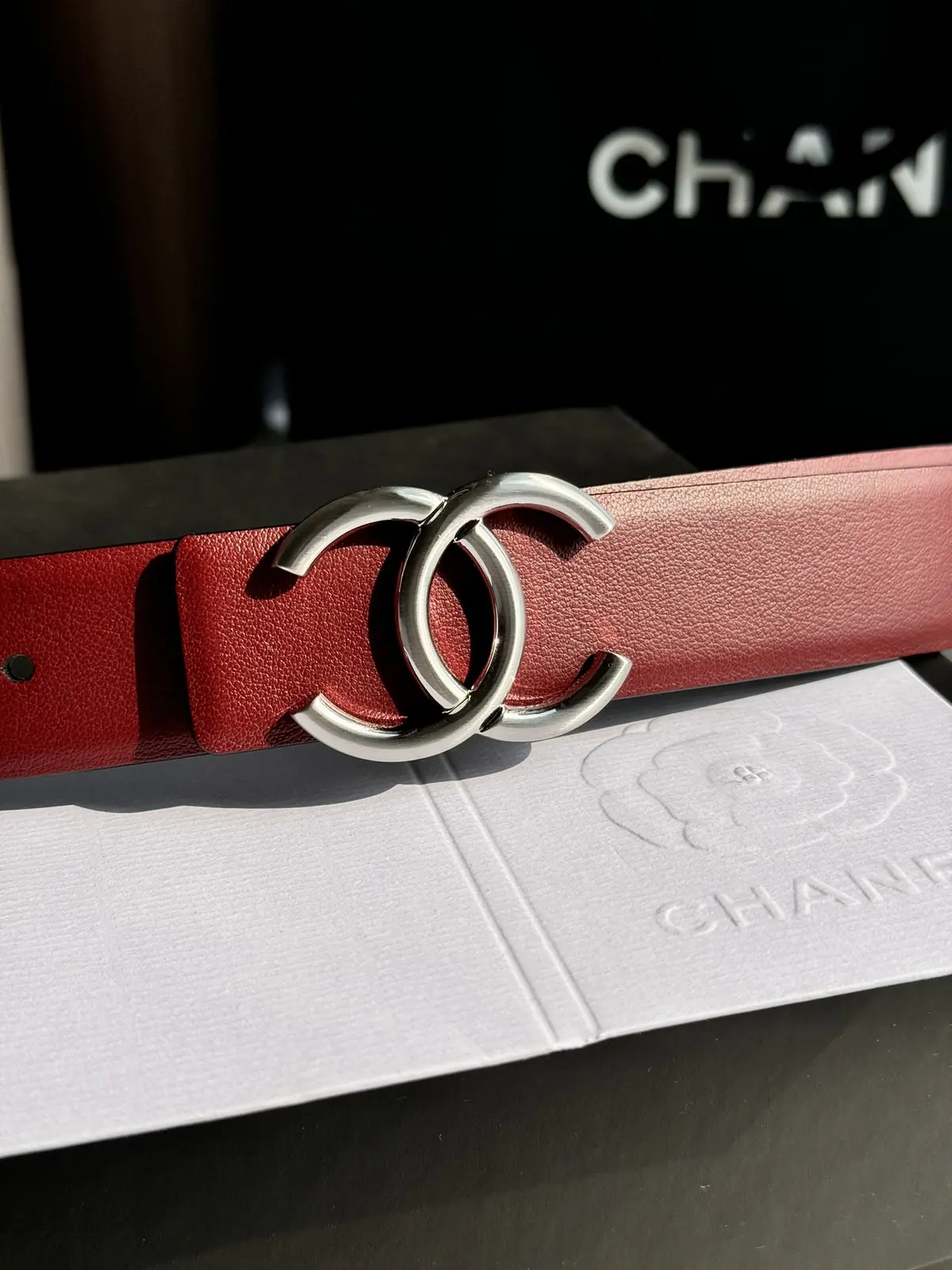 Chanel Style Black Leather Women's Belts Lookbook Reference image 3