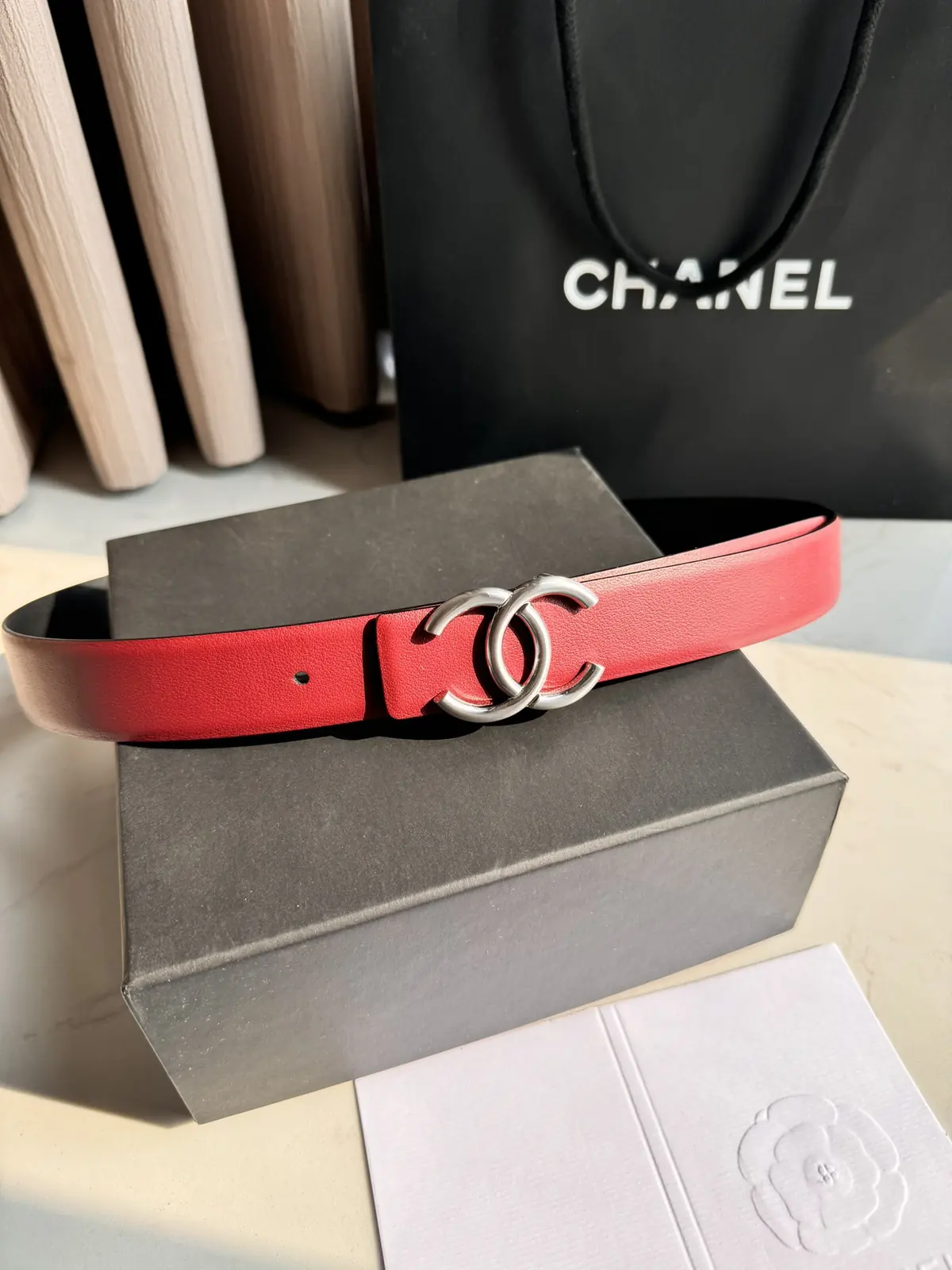 Chanel Style Black Leather Women's Belts Lookbook Reference image 6