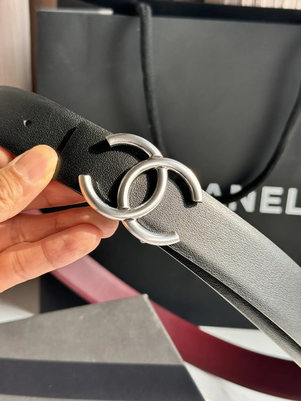 Chanel Style Black Leather Women's Belts Lookbook Reference image 2