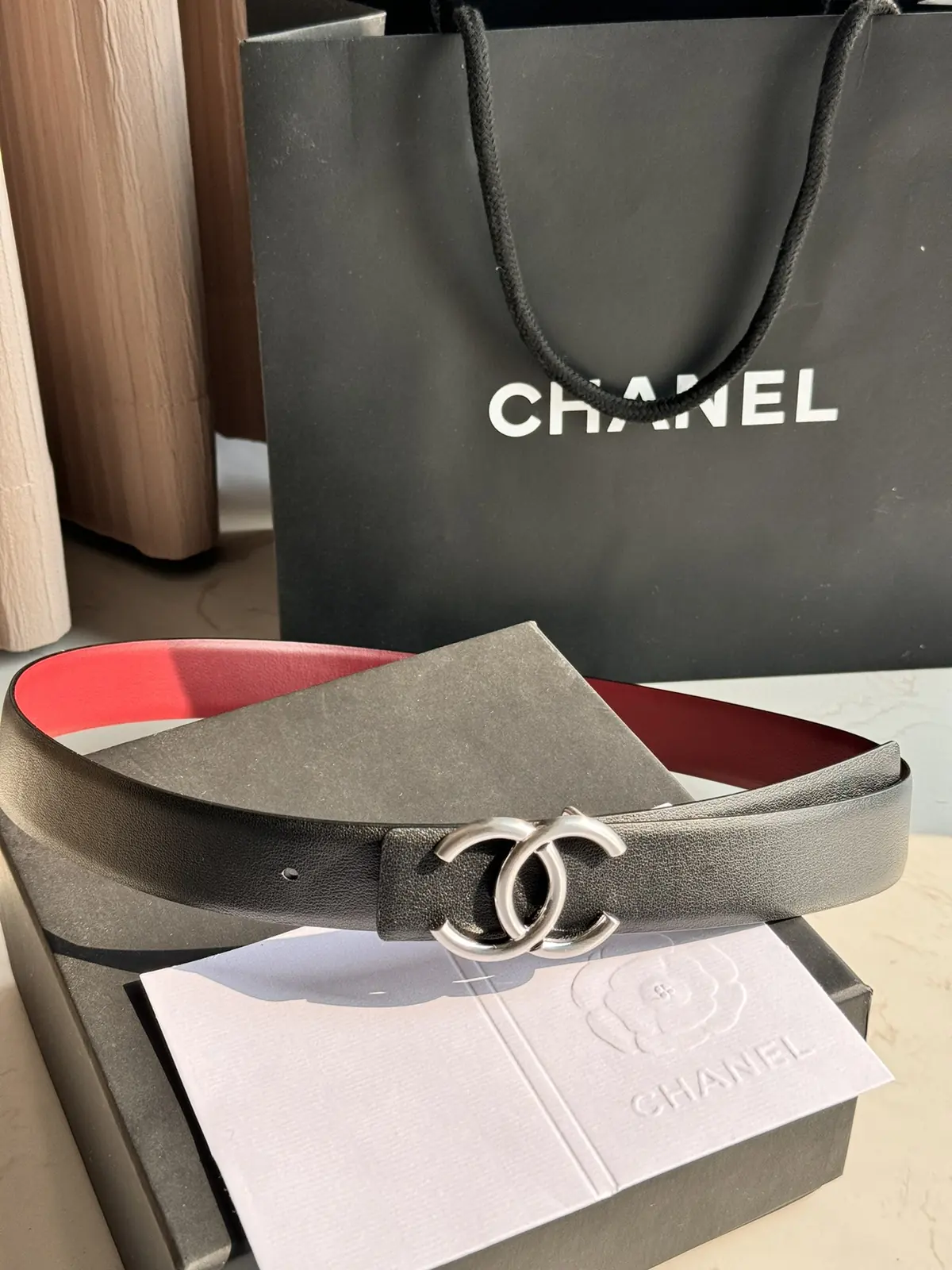 Chanel Style Black Leather Women's Belts Lookbook Reference image 3