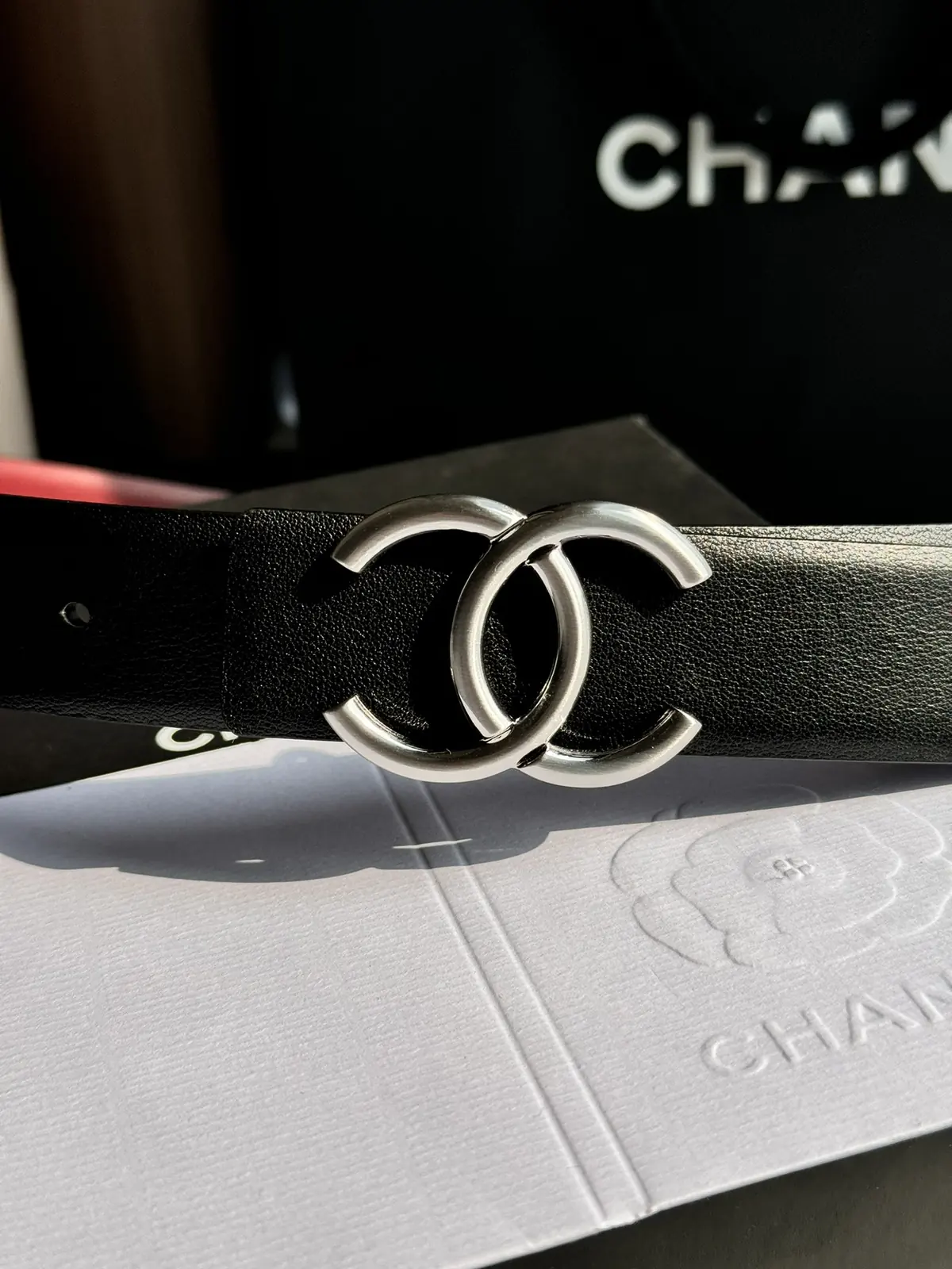 Chanel Style Black Leather Women's Belts Lookbook Reference image 4
