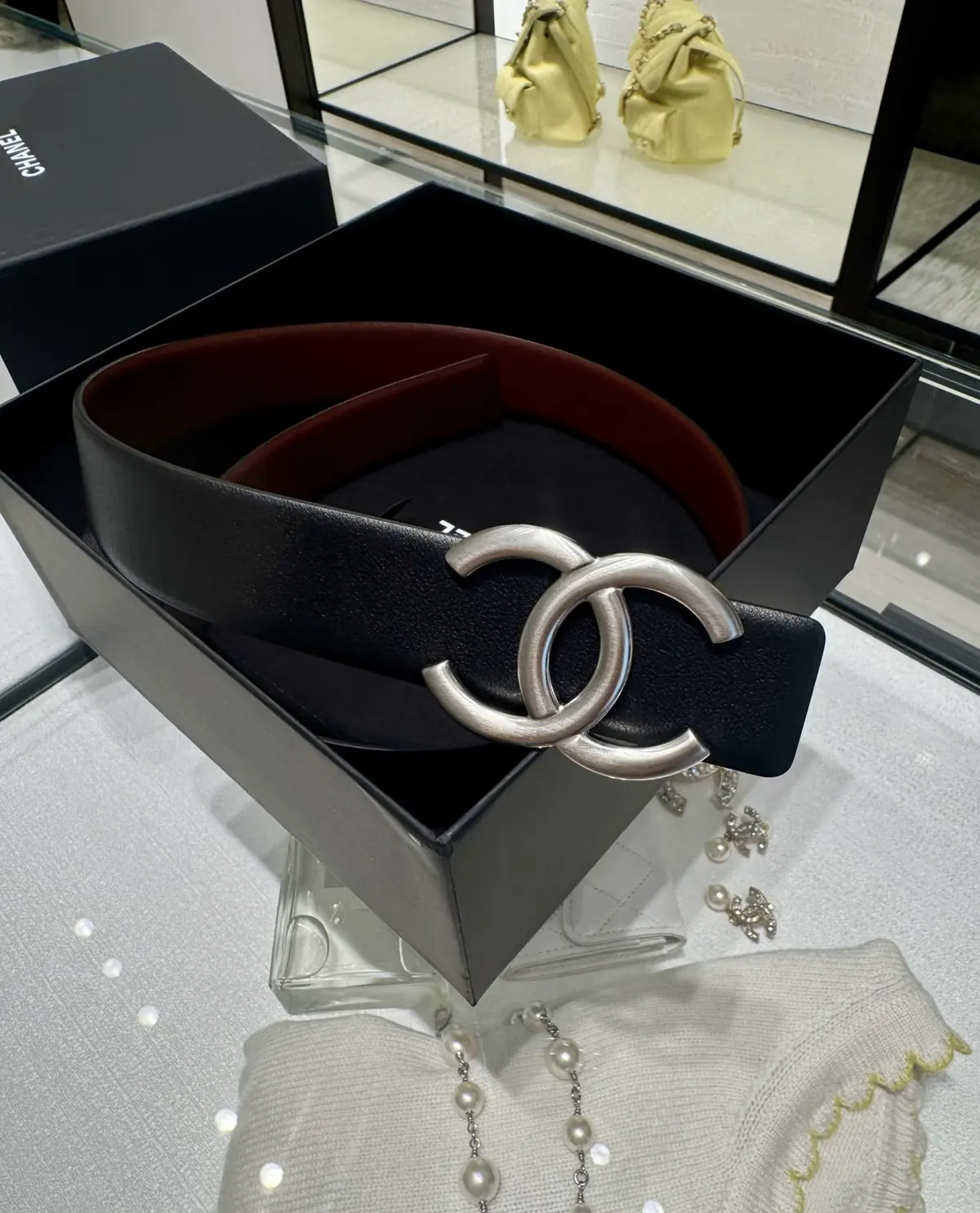 Chanel Style Black Leather Women's Belts Lookbook Reference image 5
