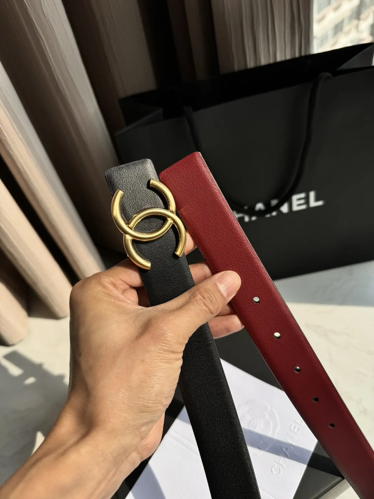 Chanel Style Black Leather Women's Belts Lookbook Reference image 1