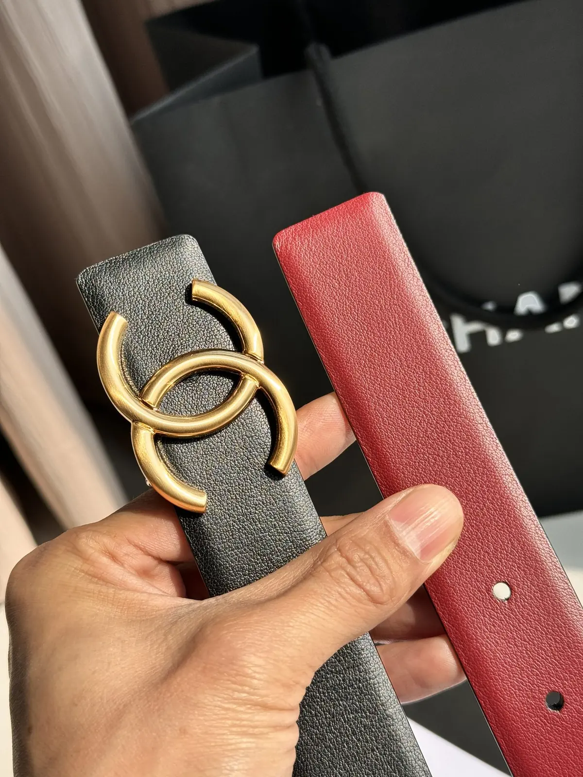 Chanel Style Black Leather Women's Belts Lookbook Reference image 3