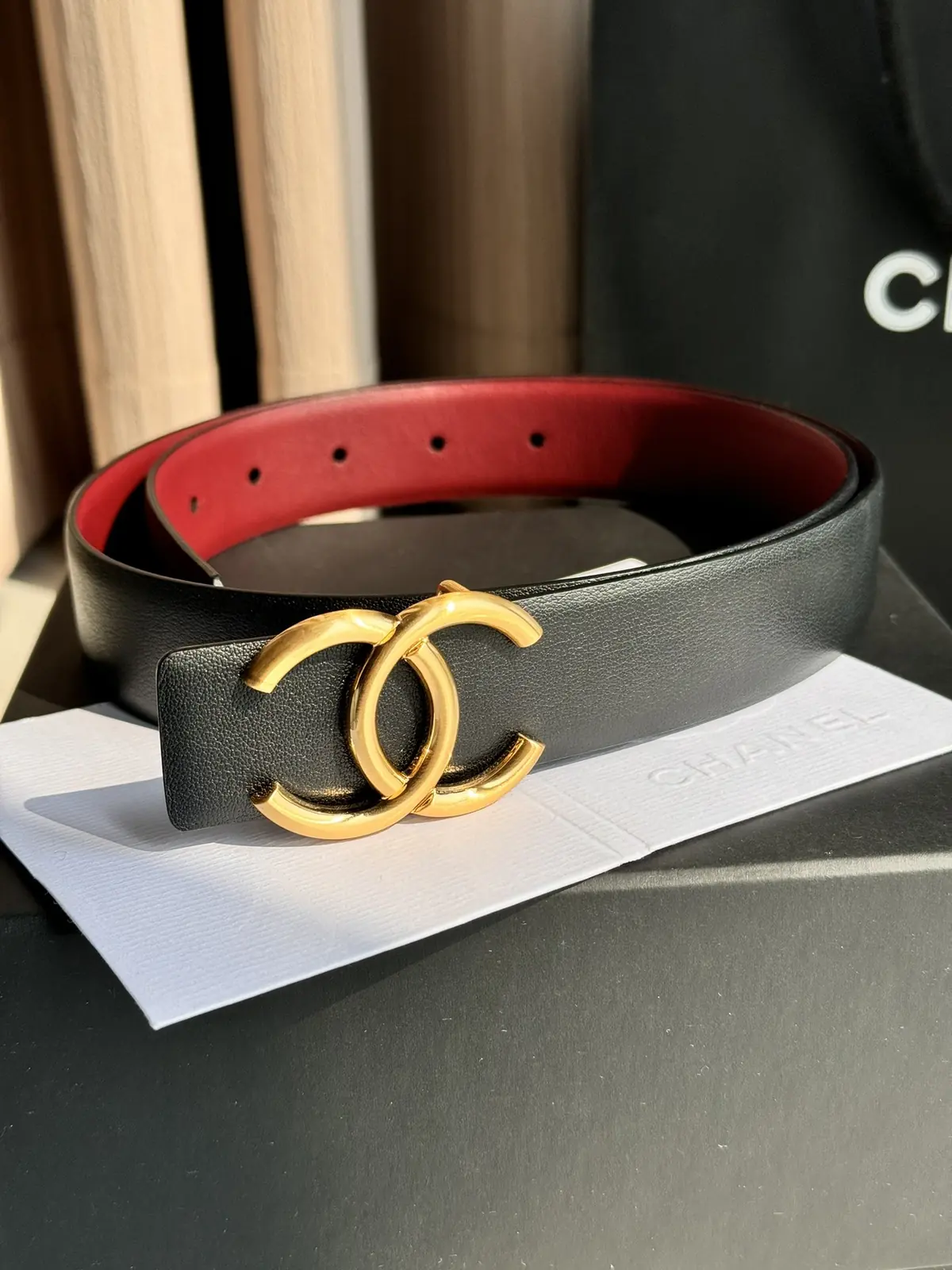 Chanel Style Black Leather Women's Belts Lookbook Reference image 4