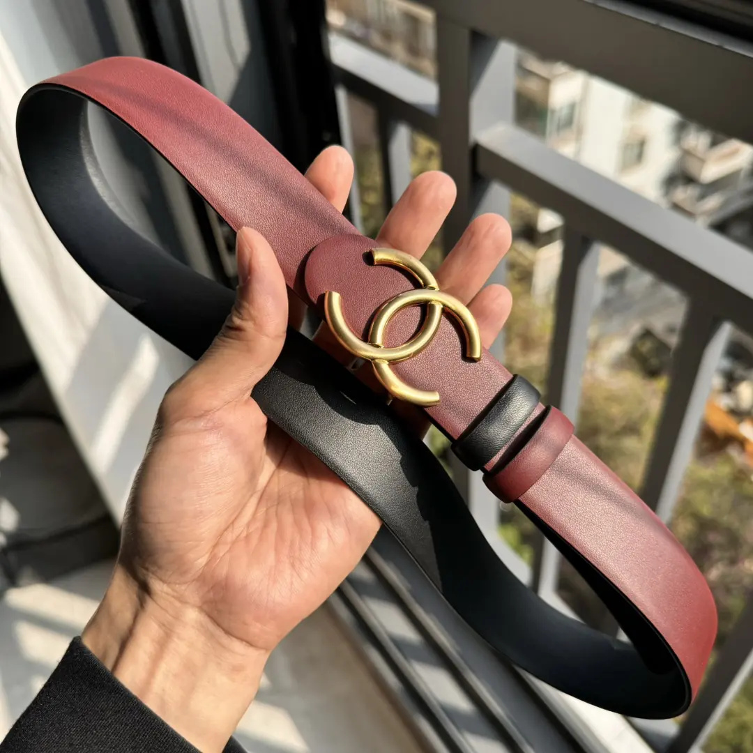 Chanel Style Black Leather Women's Belts Lookbook Reference image 2