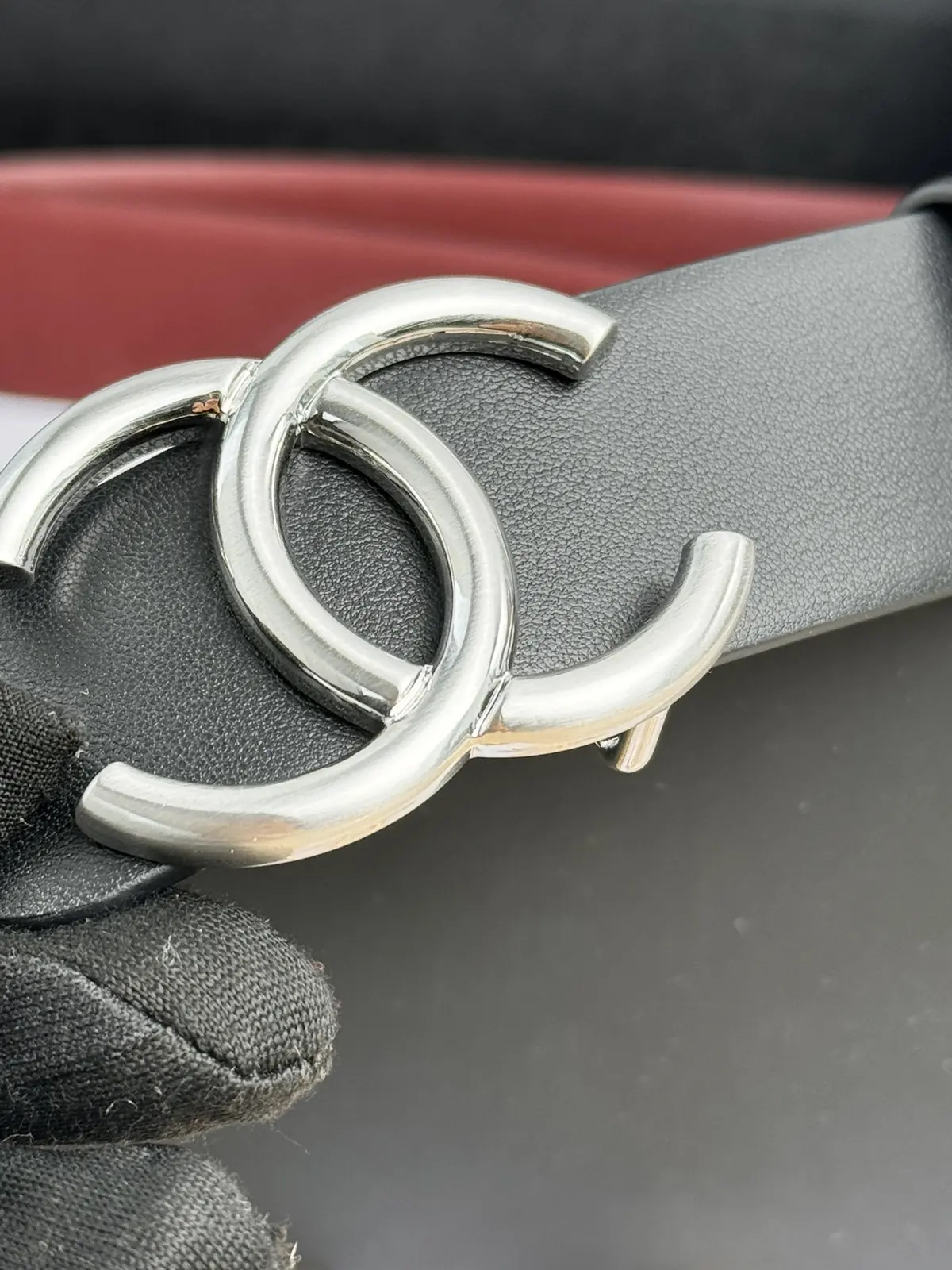 Chanel Style Black Leather Women's Belt Lookbook Reference image 4