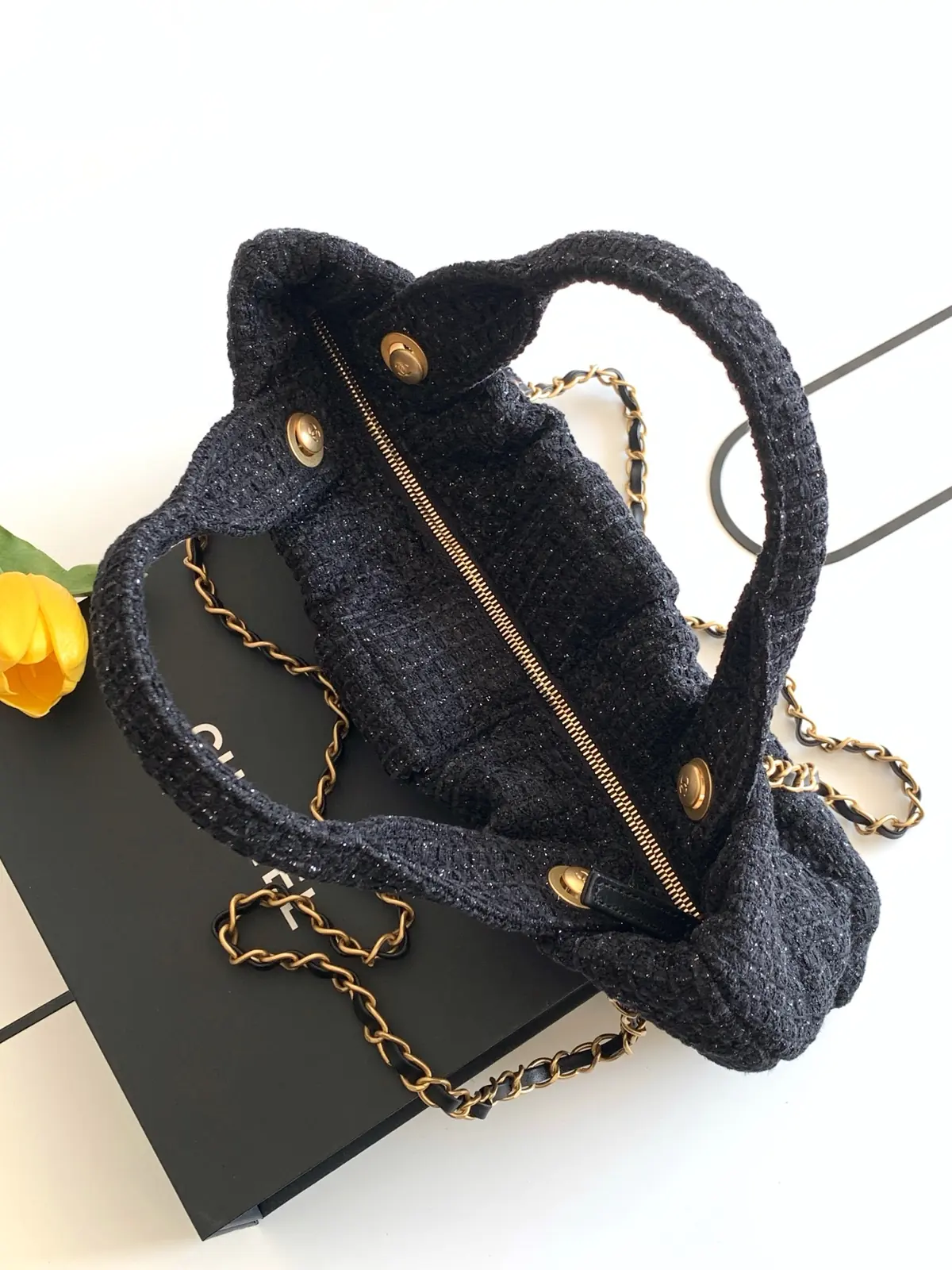 Chanel Style Denim Chain Bag Bags Chain Bag detail image 7 from source 765811