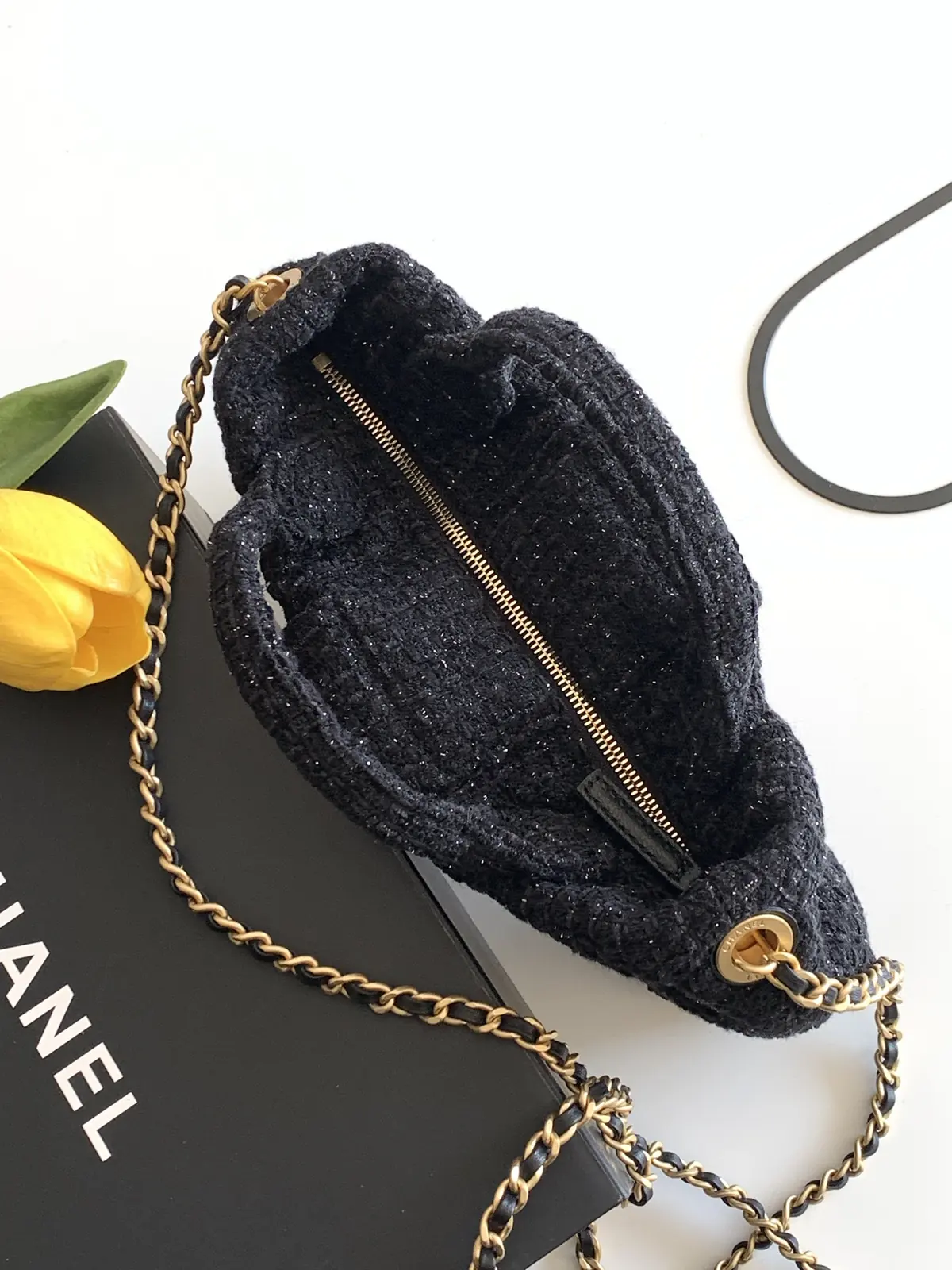 Chanel Style Denim Chain Bag Bags Chain Bag detail image 8 from source 765812