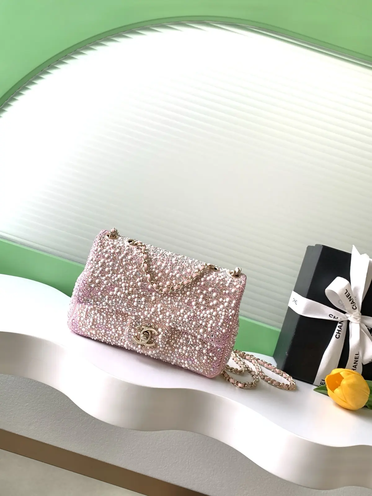 Chanel Style Grey Chain Bag Lookbook Reference image 1