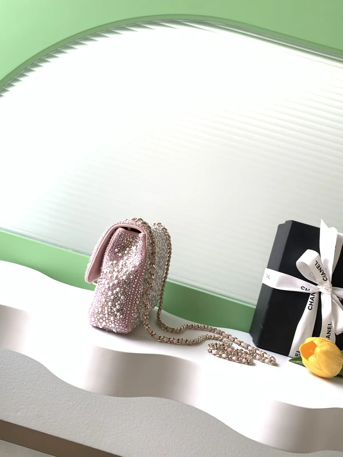 Chanel Style Grey Chain Bag Lookbook Reference image 2