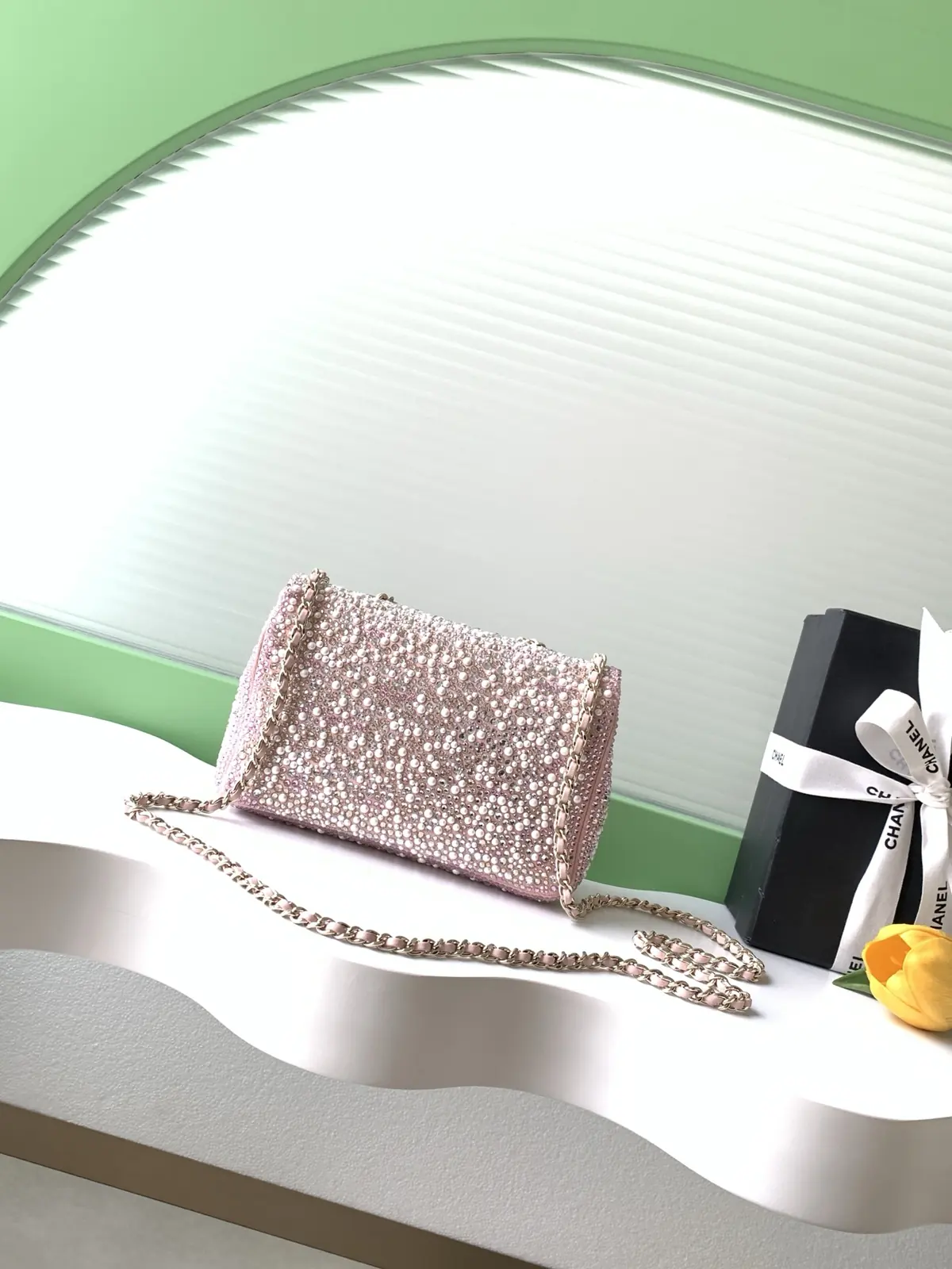 Chanel Style Grey Chain Bag Lookbook Reference image 3