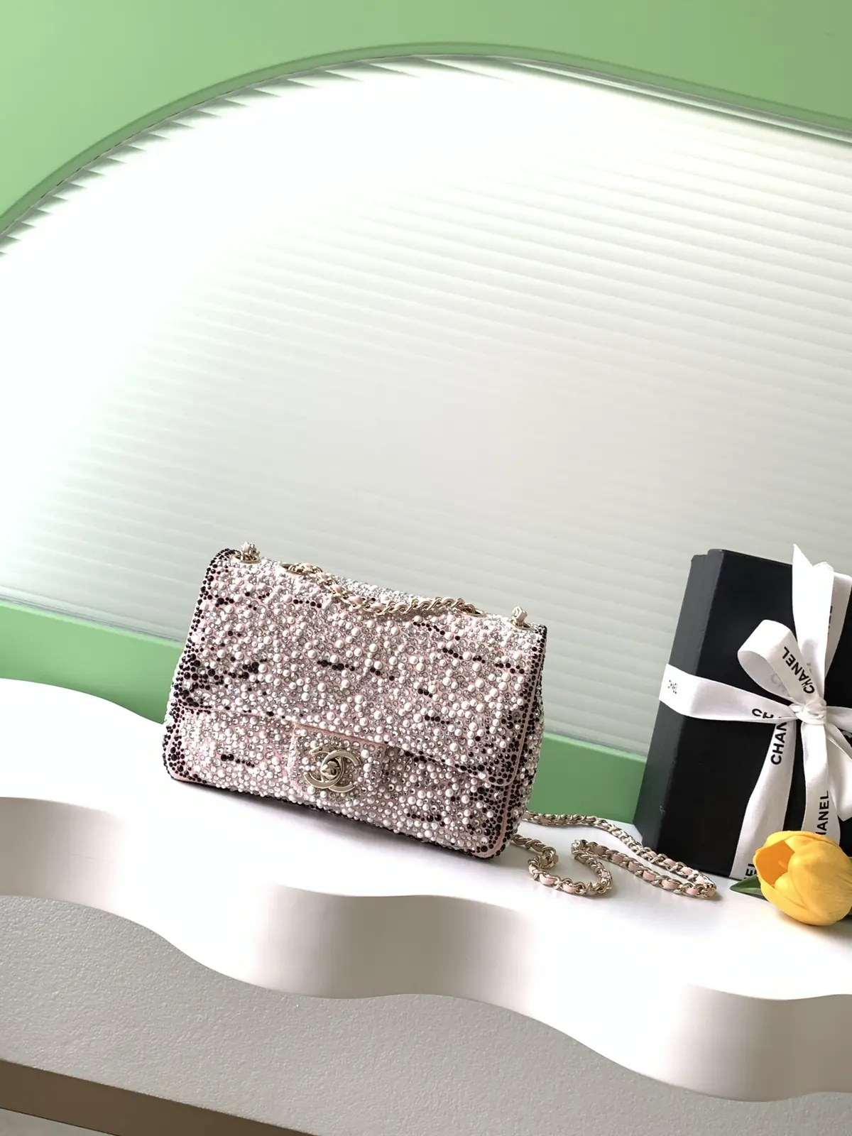 Chanel Style Grey Chain Bag Lookbook Reference image 1