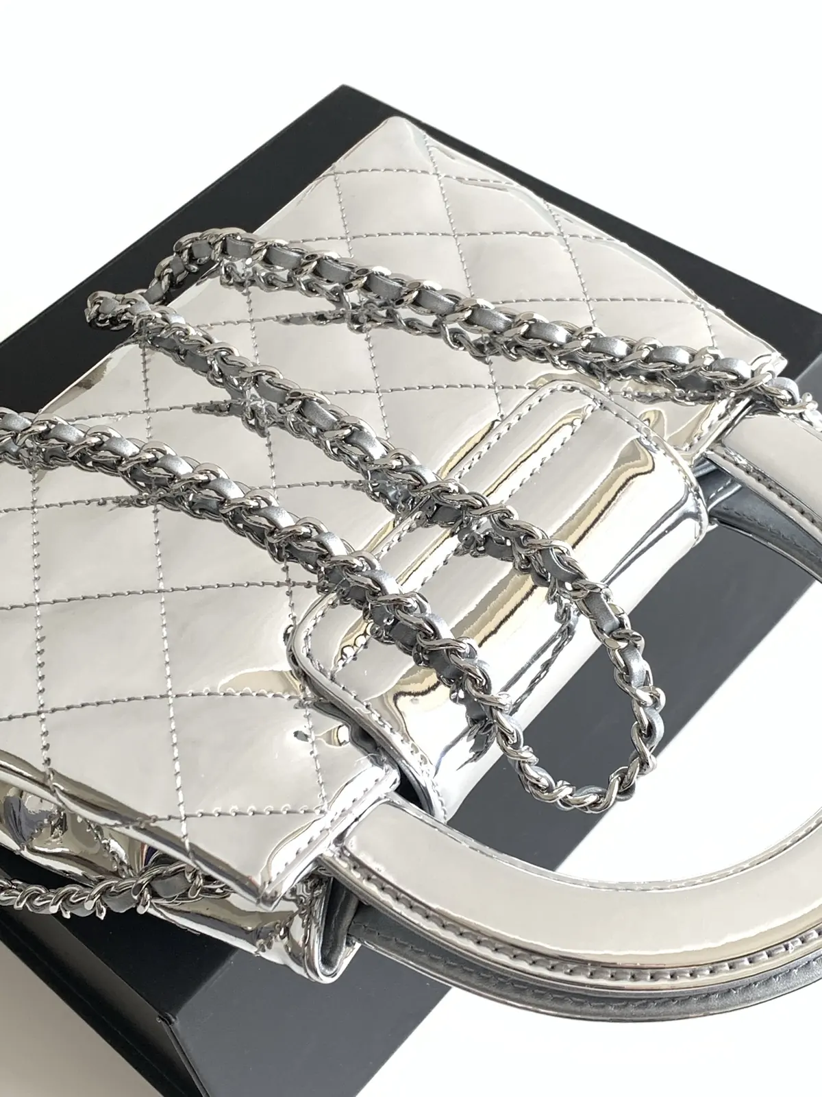 Chanel Style Leather Chain Bag Bags Chain Bag detail image 6 from source 764339