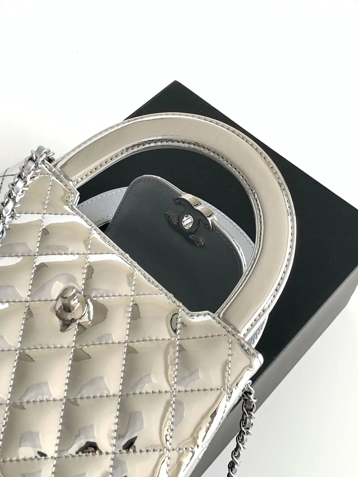 Chanel Style Leather Chain Bag Bags Chain Bag detail image 7 from source 764339