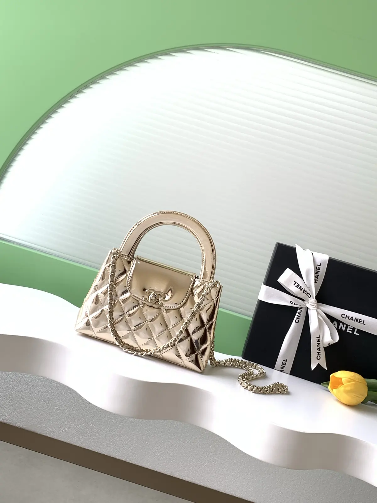 Chanel Style Leather Chain Bag Bags Chain Bag detail image 1 from source 764340