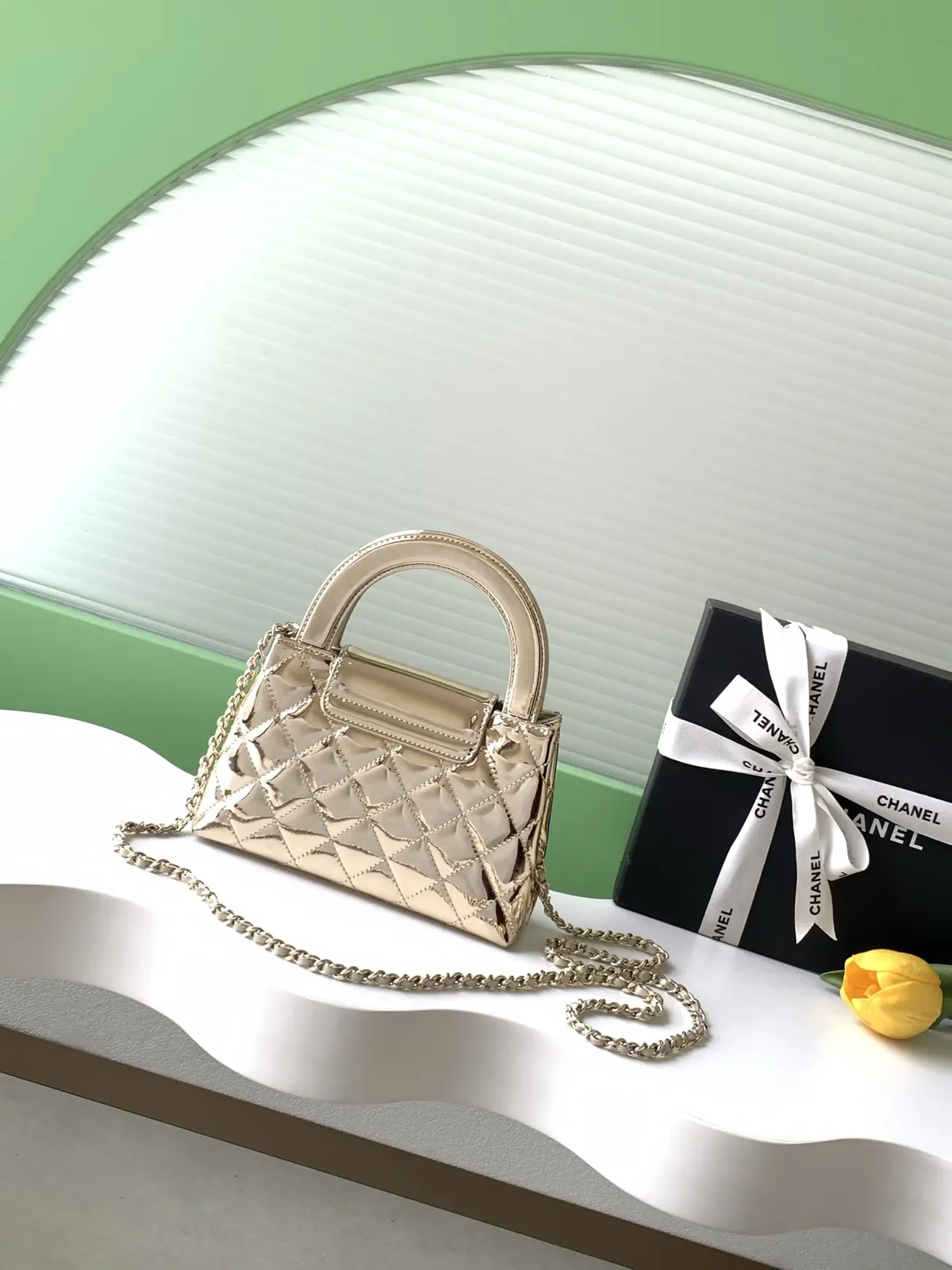 Chanel Style Leather Chain Bag Bags Chain Bag detail image 3 from source 764340