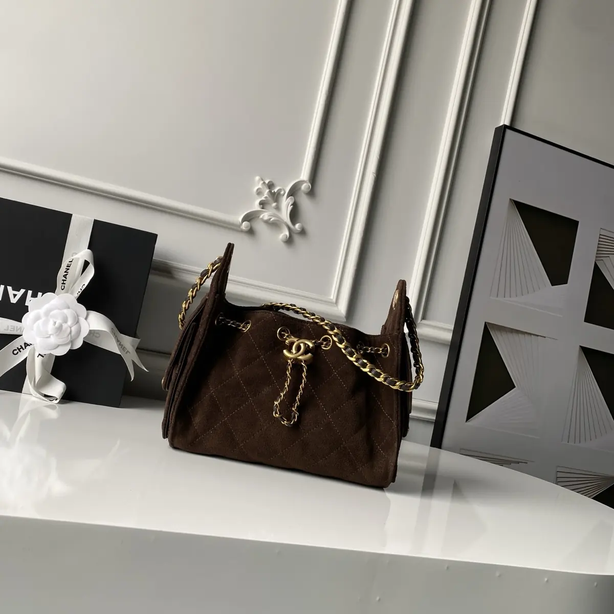 Chanel Style Leather Hobo Bag Bags Hobo Bag detail image 1 from source 764341