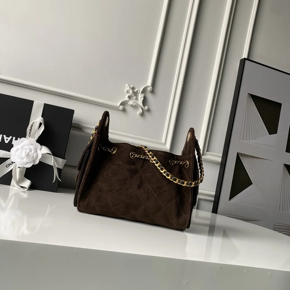 Chanel Style Leather Hobo Bag Bags Hobo Bag detail image 2 from source 764341