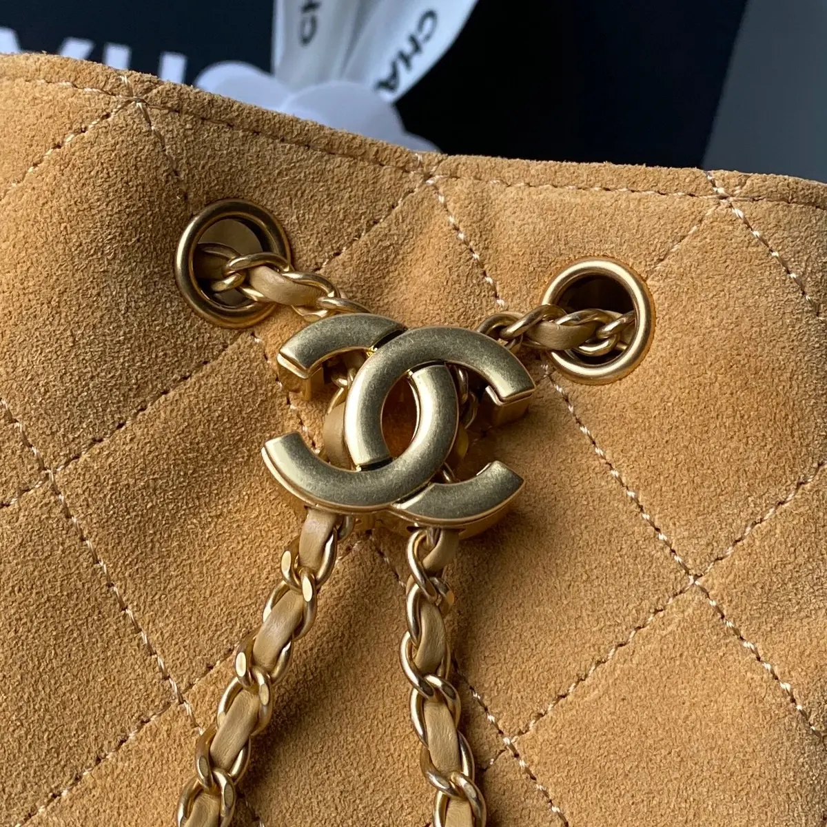 Chanel Style Leather Hobo Bag Bags Hobo Bag detail image 3 from source 764342
