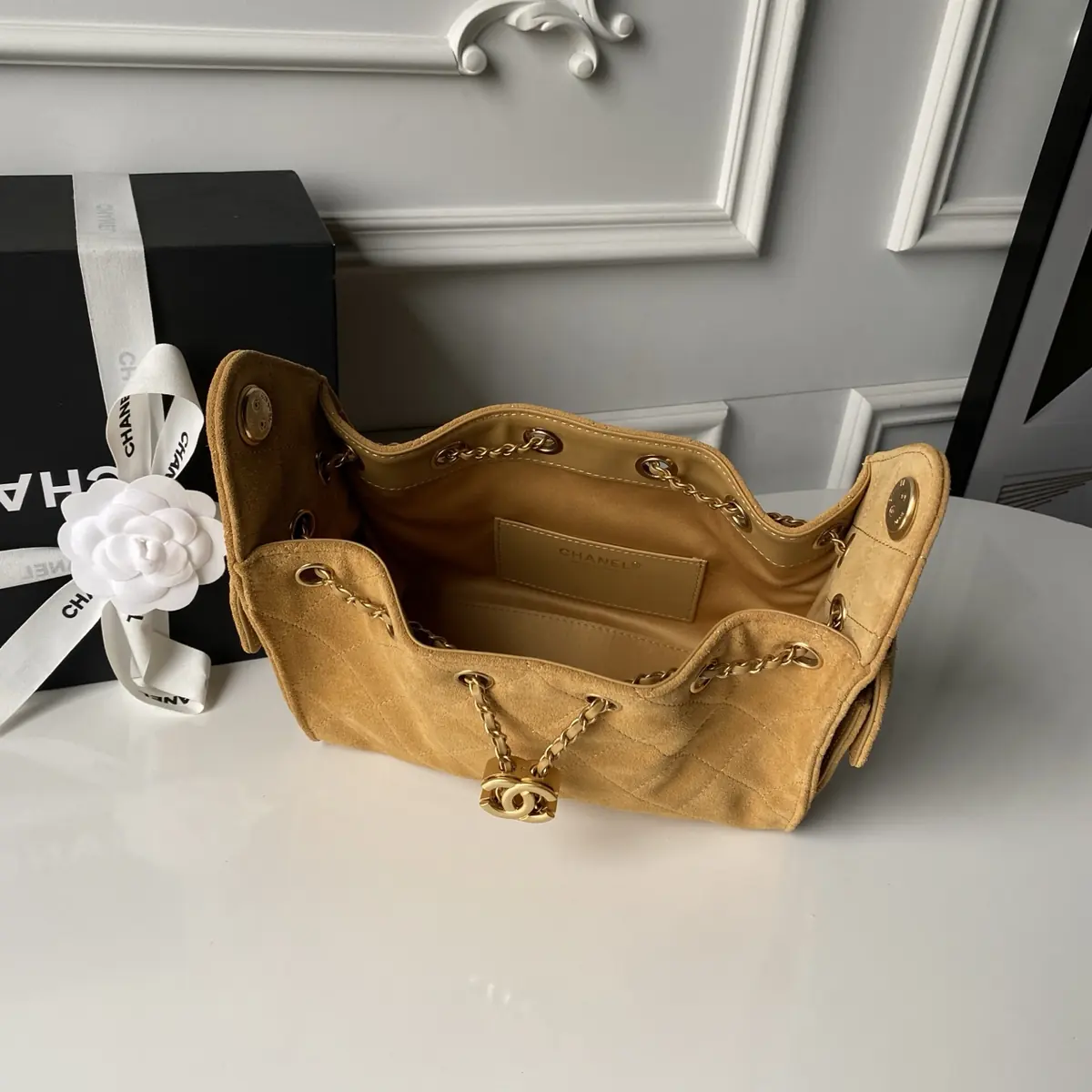 Chanel Style Leather Hobo Bag Bags Hobo Bag detail image 8 from source 764342
