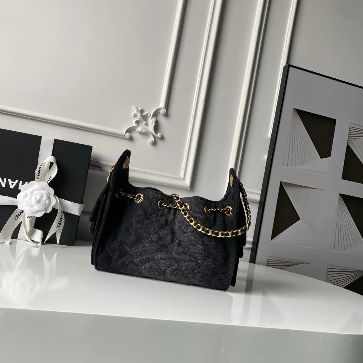 Chanel Style Leather Hobo Bag Bags Hobo Bag detail image 2 from source 764344