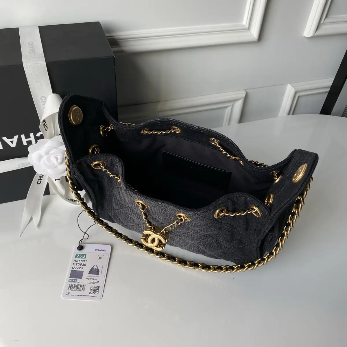 Chanel Style Leather Hobo Bag Bags Hobo Bag detail image 7 from source 764344