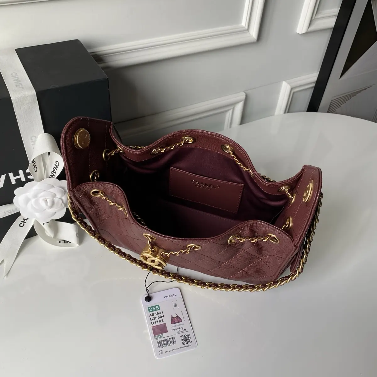 Chanel Style Leather Hobo Bag Bags Hobo Bag detail image 8 from source 764345
