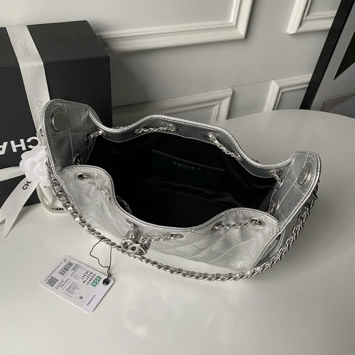 Chanel Style Leather Hobo Bag Bags Hobo Bag detail image 8 from source 764346