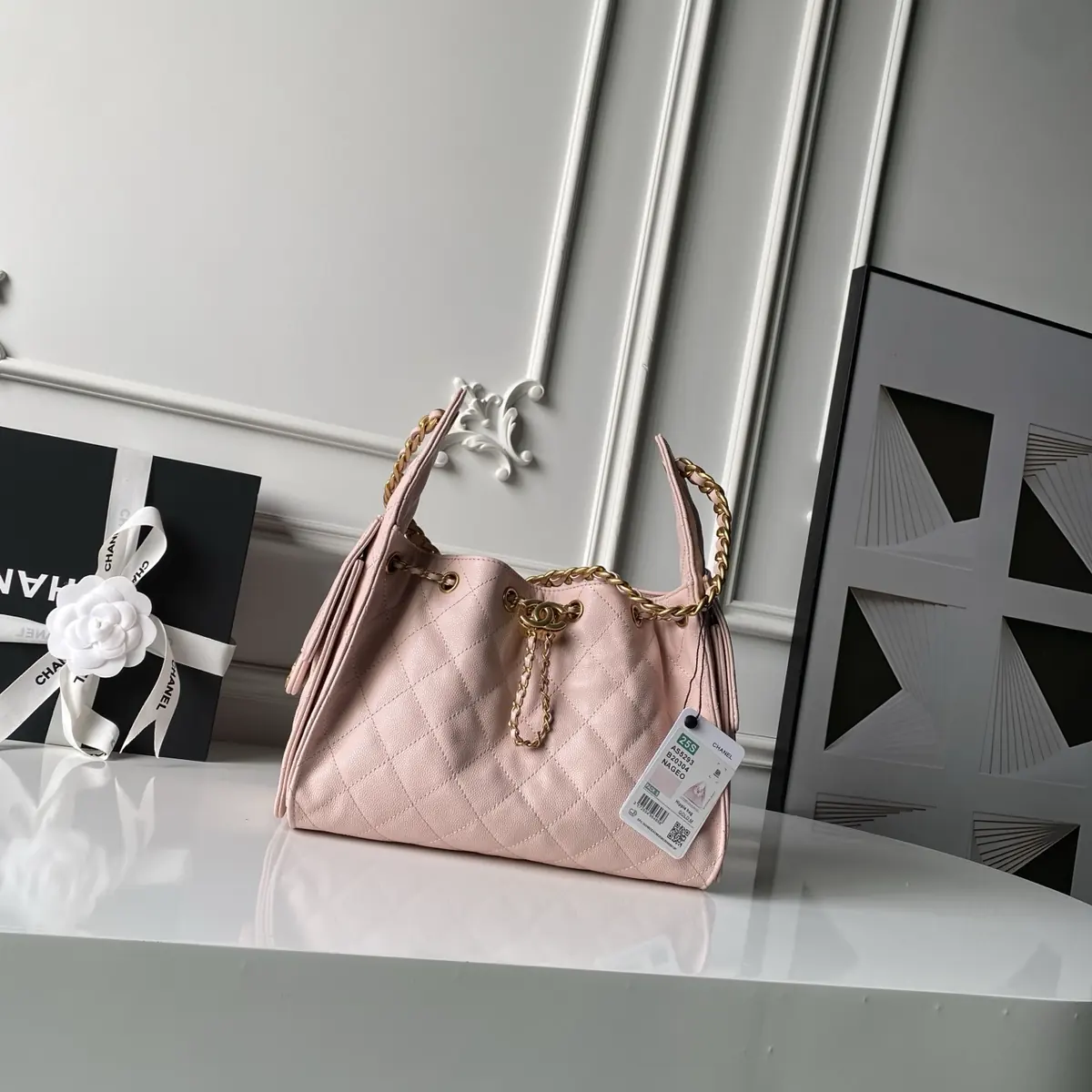 Chanel Style Leather Hobo Bag Bags Hobo Bag detail image 1 from source 764347