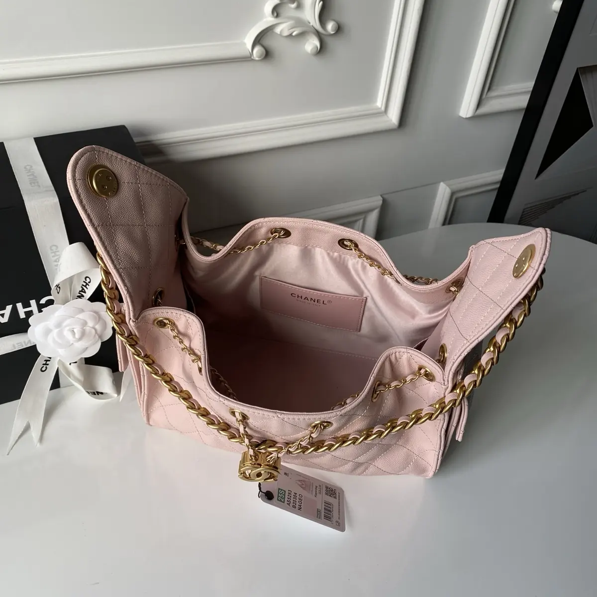 Chanel Style Leather Hobo Bag Bags Hobo Bag detail image 8 from source 764347