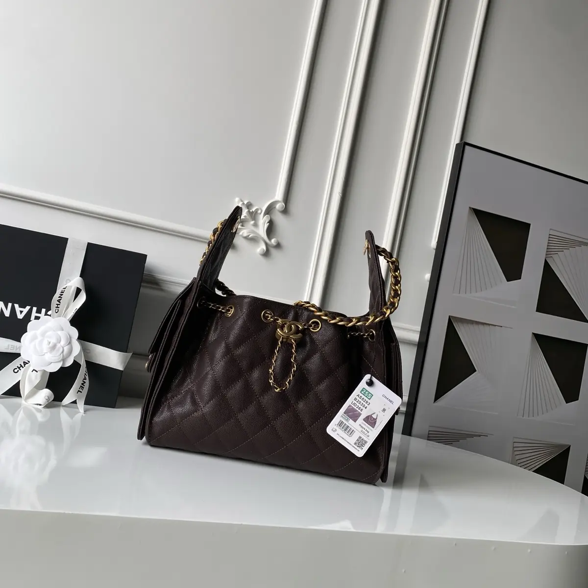 Chanel Style Leather Hobo Bag Bags Hobo Bag detail image 1 from source 764348