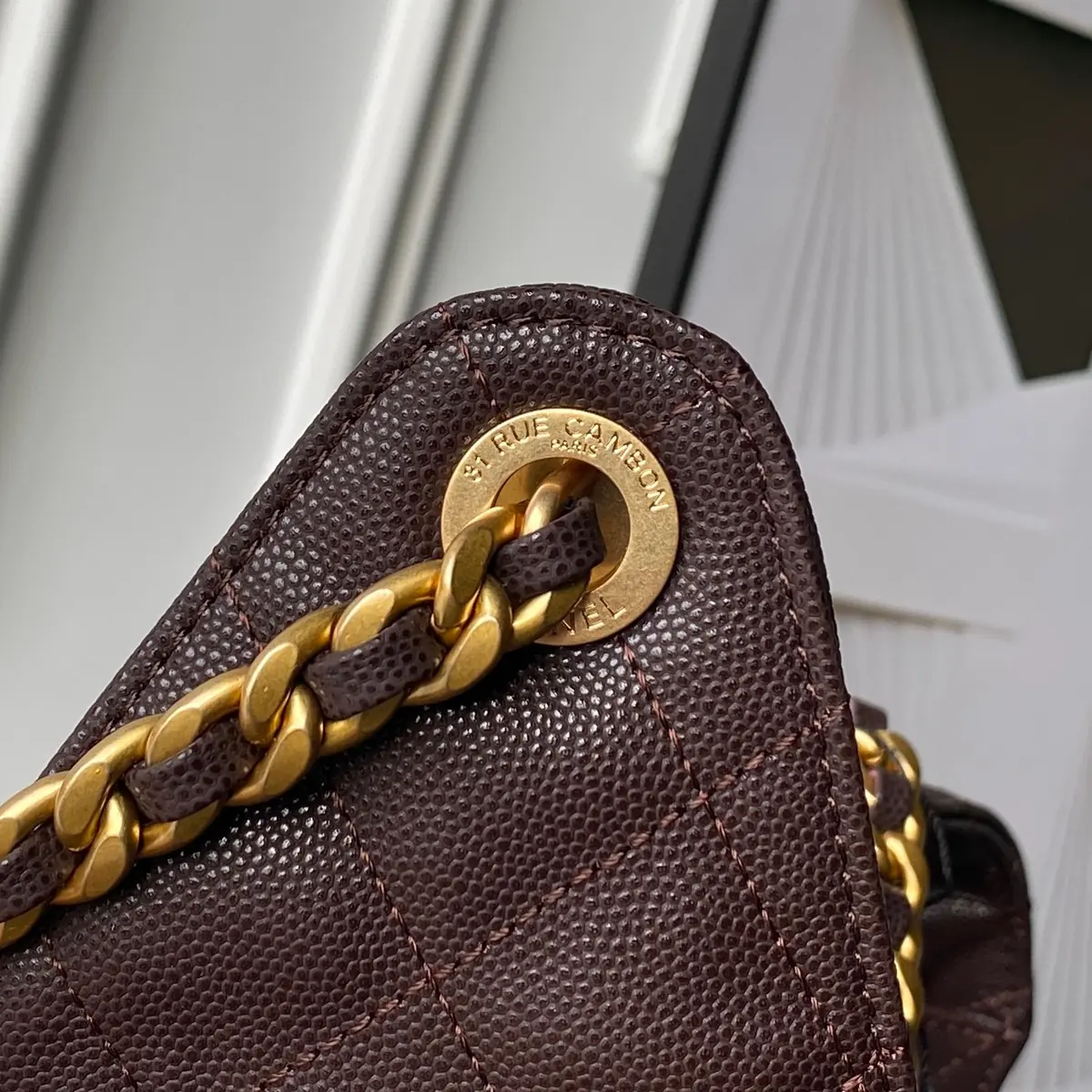 Chanel Style Leather Hobo Bag Bags Hobo Bag detail image 5 from source 764348
