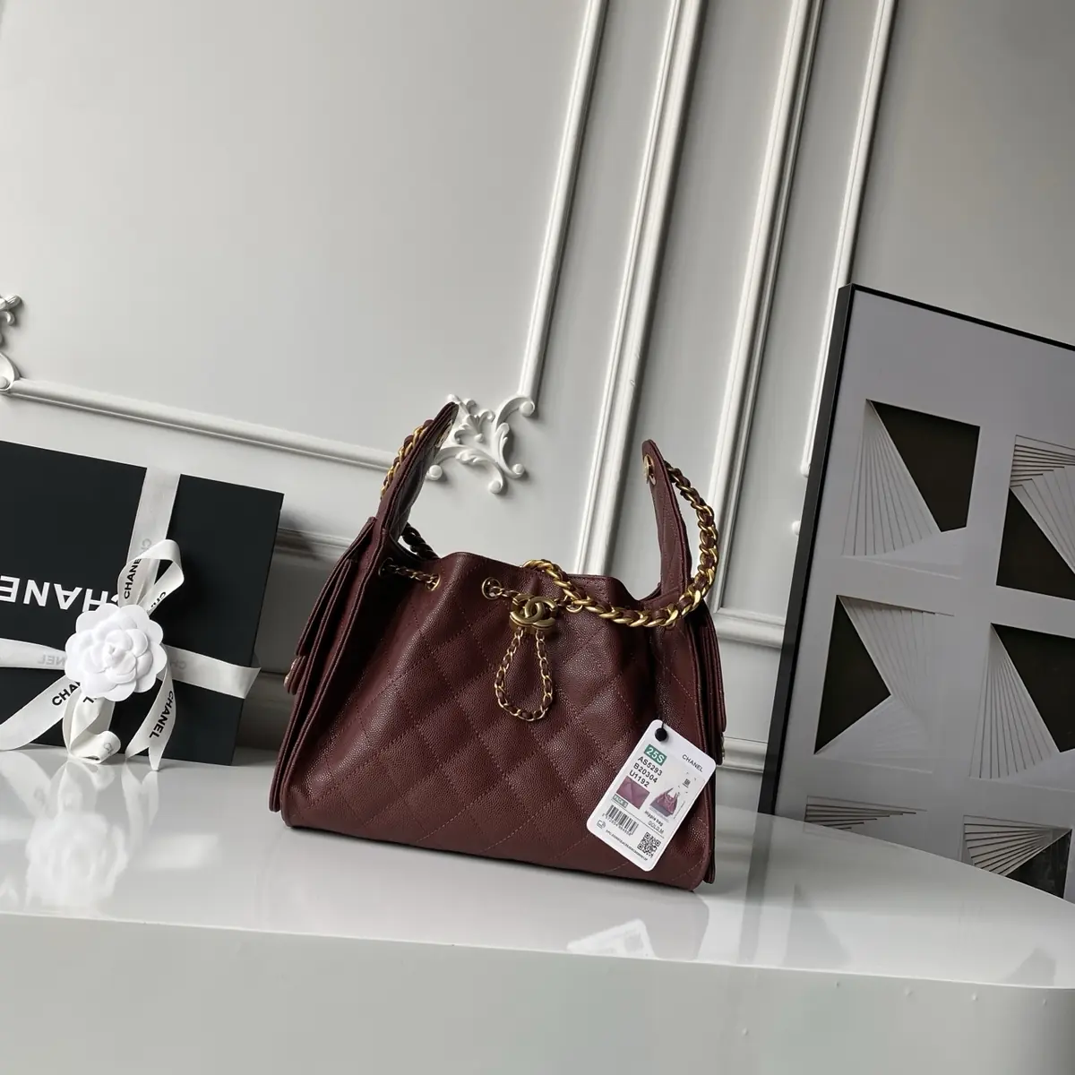 Chanel Style Leather Hobo Bag Bags Hobo Bag detail image 1 from source 764349