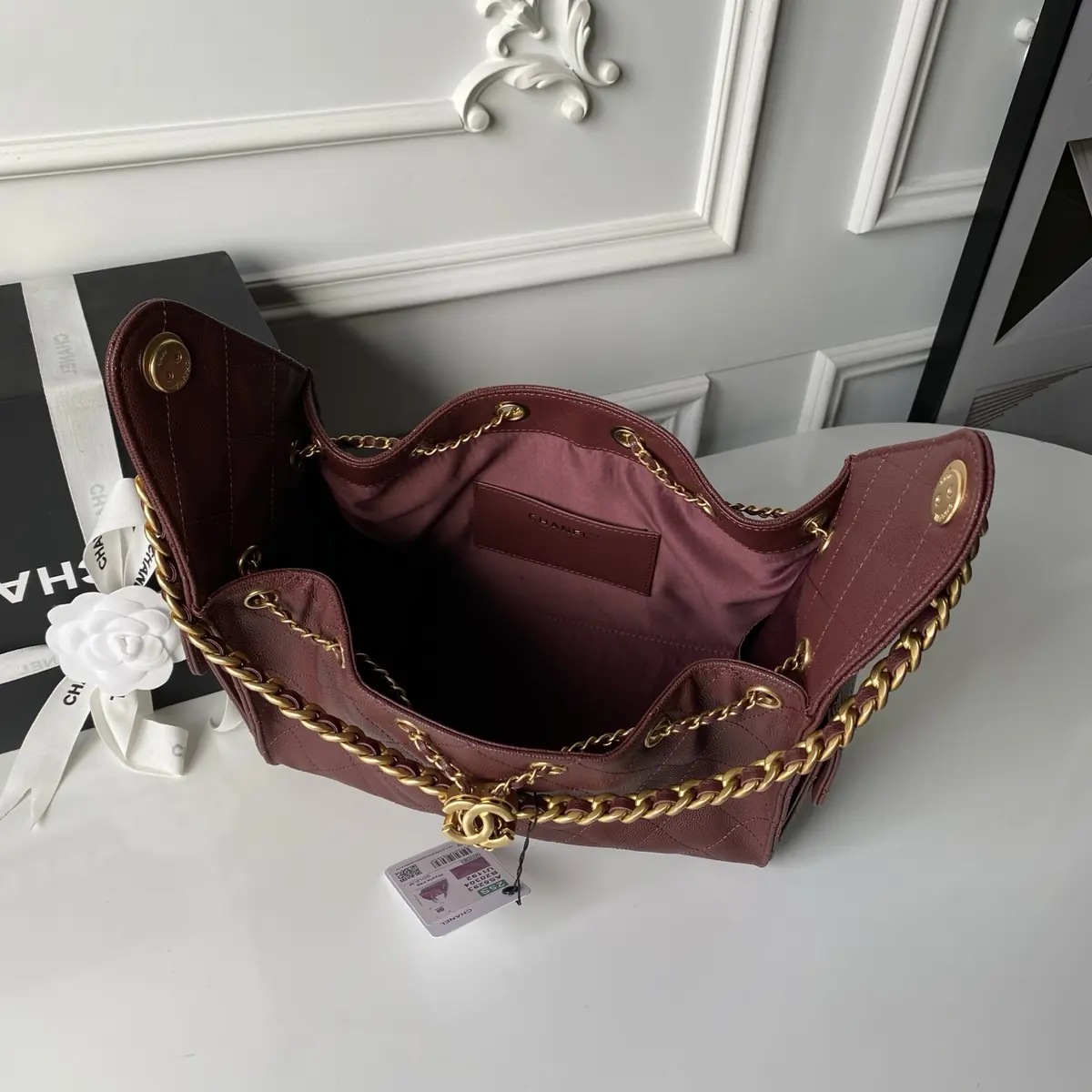Chanel Style Leather Hobo Bag Bags Hobo Bag detail image 8 from source 764349