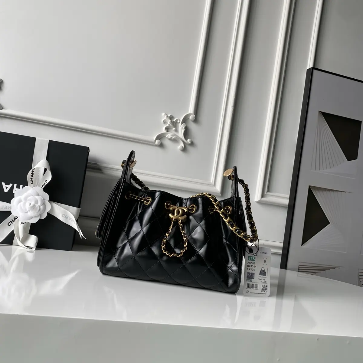 Chanel Style Leather Hobo Bag Bags Hobo Bag detail image 1 from source 764373
