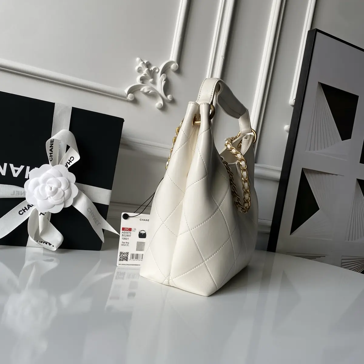 Chanel Style Leather Hobo Bag Bags Hobo Bag detail image 5 from source 764375