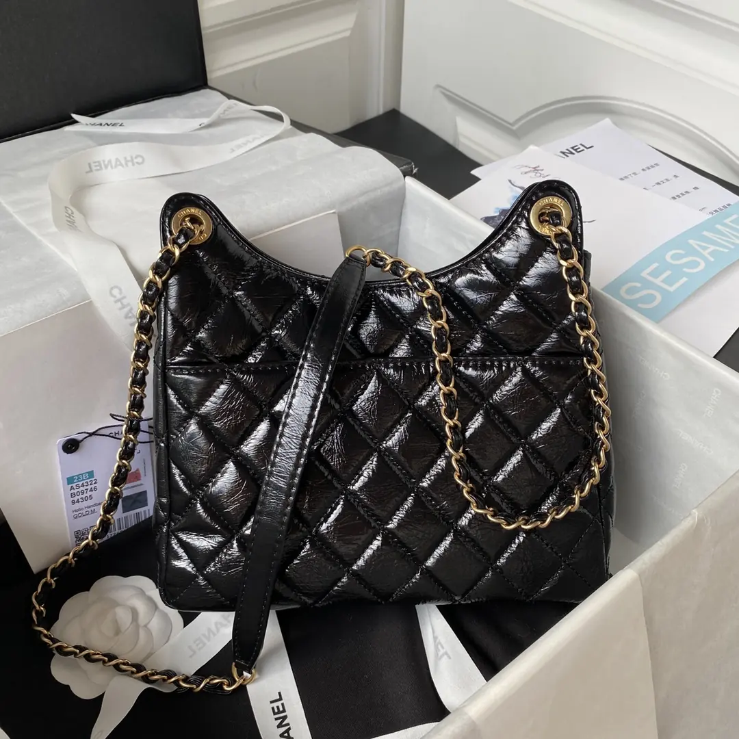 Chanel Style Leather Hobo Bag Bags Hobo Bag detail image 2 from source 764384