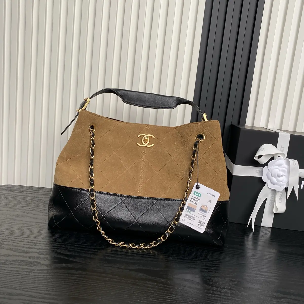 Chanel Style Leather Hobo Bag Lookbook Reference image 1
